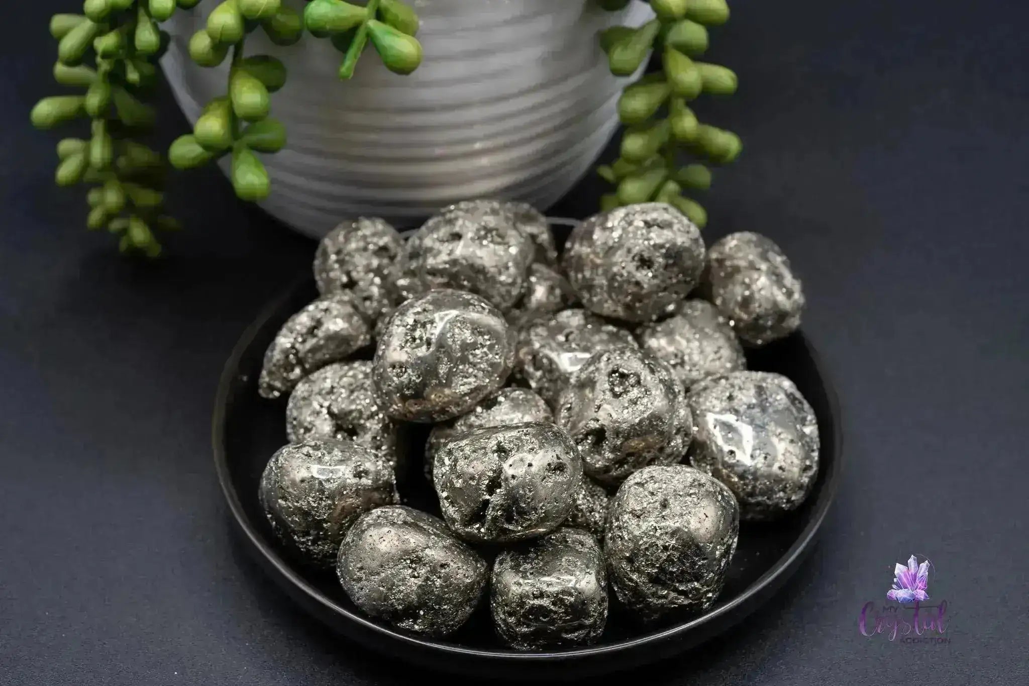 Pyrite Tumble - Druzy - My Crystal Addiction
