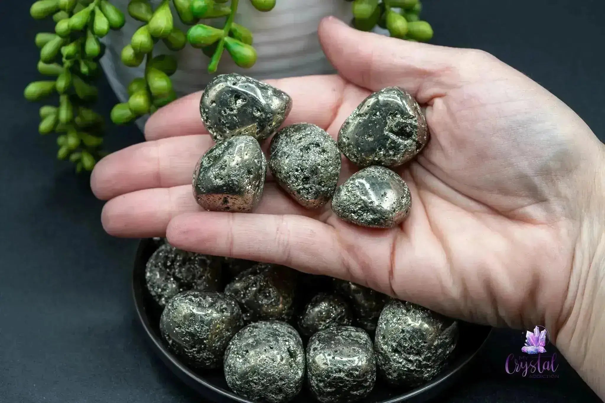 Pyrite Tumble - Druzy - My Crystal Addiction