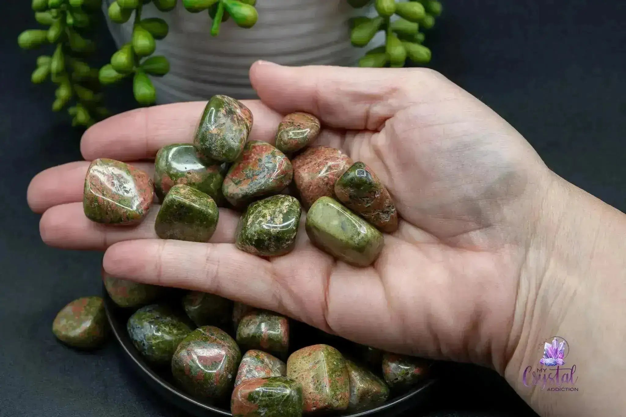 Unakite Tumble - My Crystal Addiction