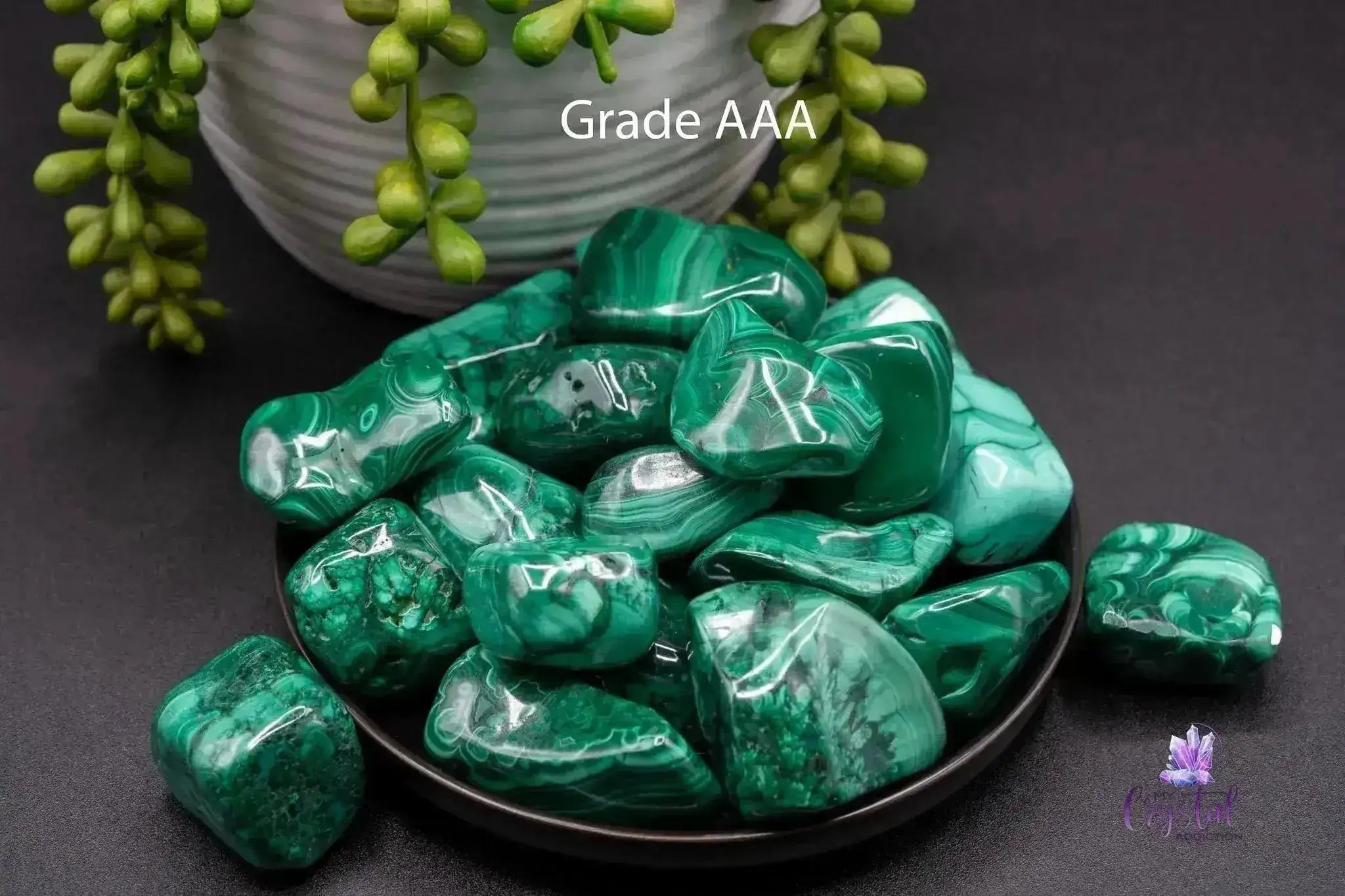 Malachite Tumble - Grade AAA - My Crystal Addiction