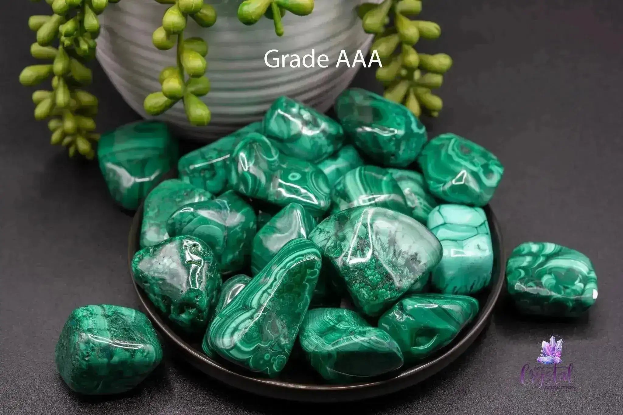 Malachite Tumble - Grade AAA - My Crystal Addiction