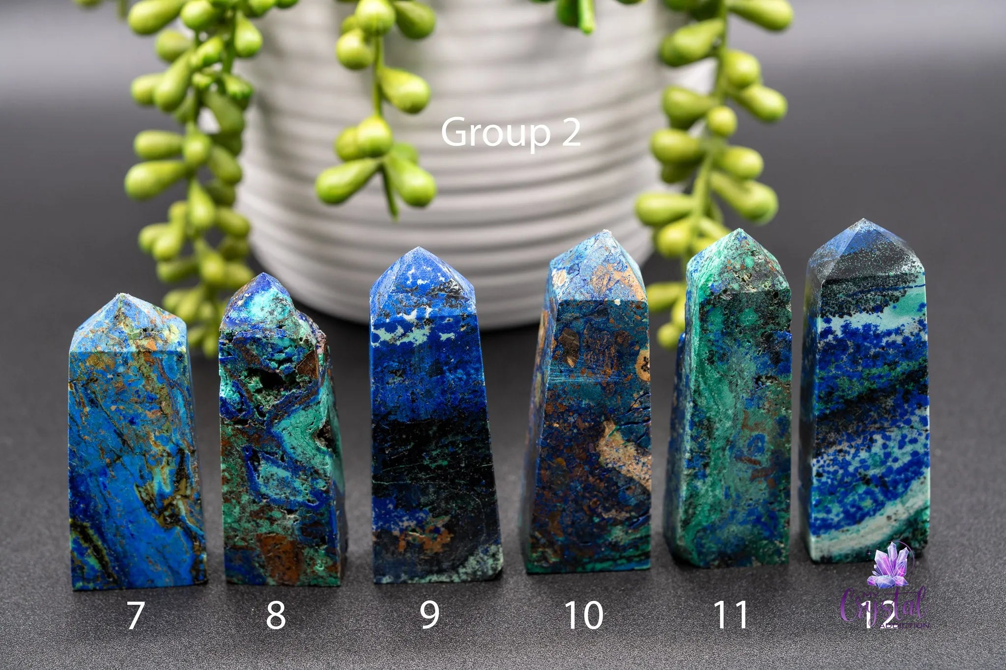 Azurite Tower - 1.4"-2.6"/37mm-68mm - My Crystal Addiction
