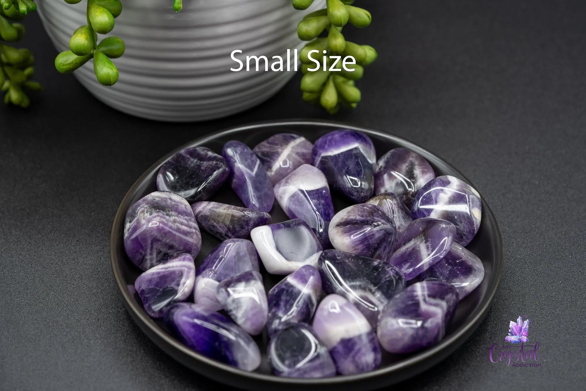 Zebra Amethyst Tumble - My Crystal Addiction