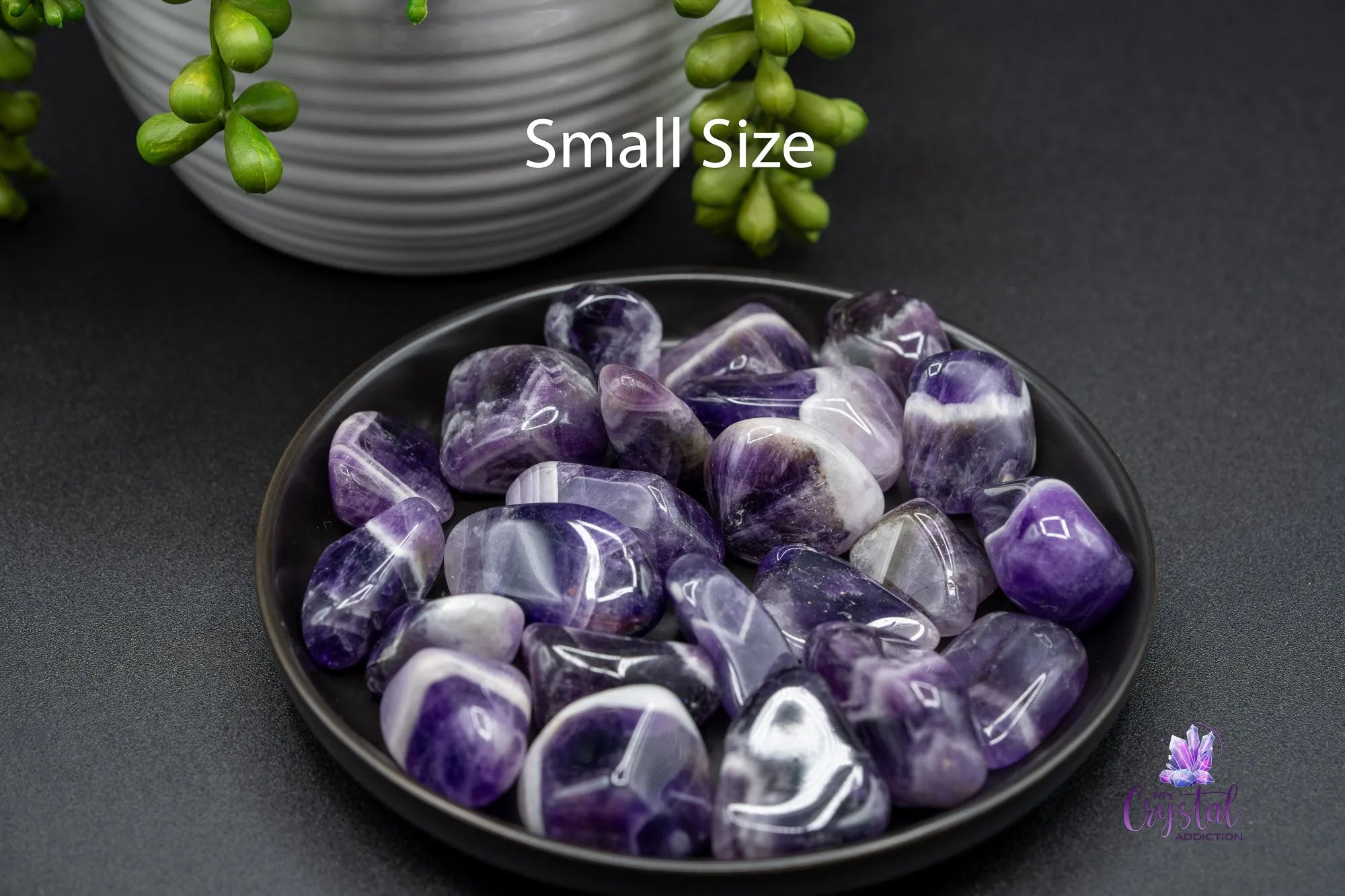 Zebra Amethyst Tumble - My Crystal Addiction