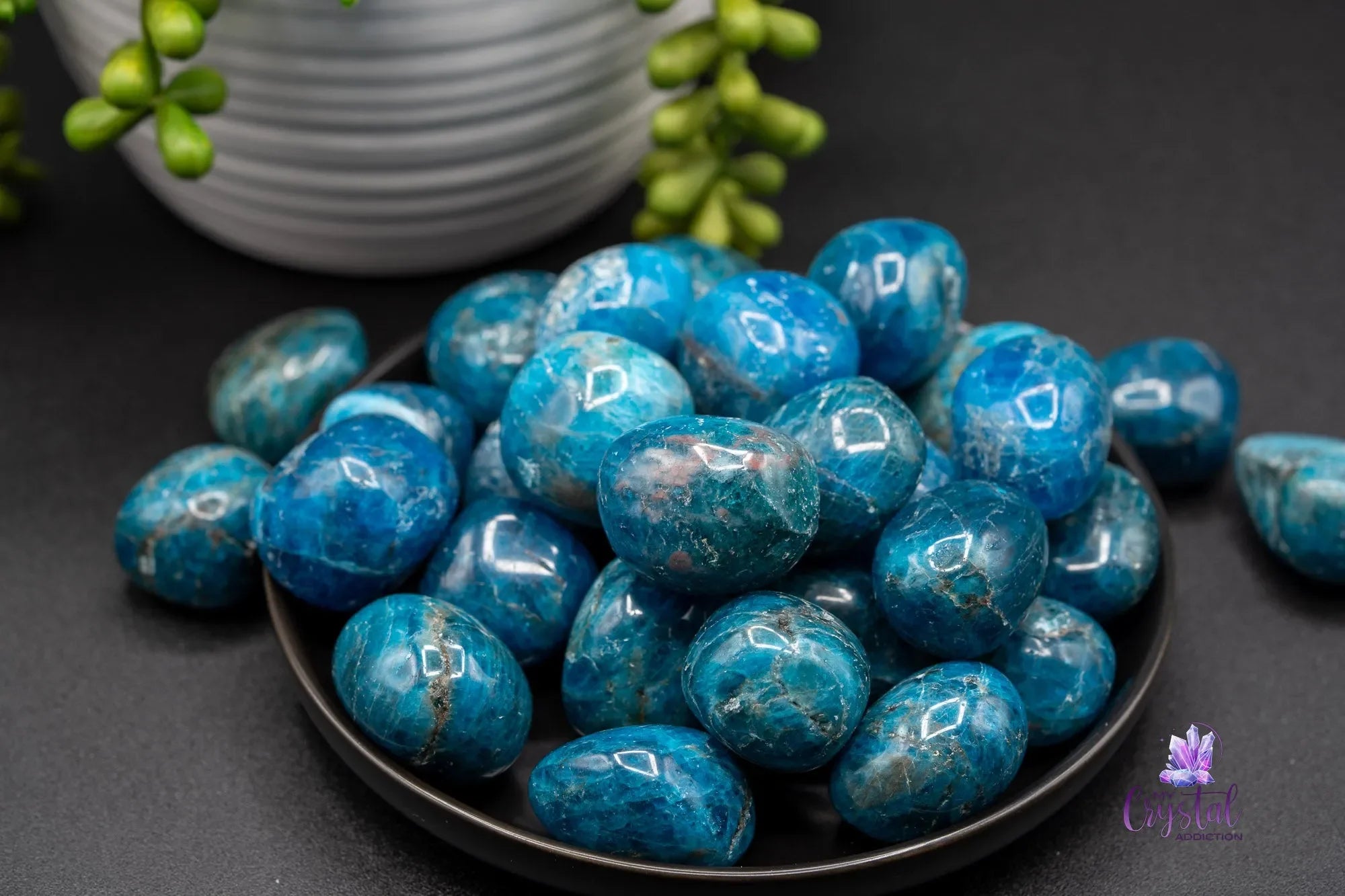 Blue Apatite Tumble - My Crystal Addiction