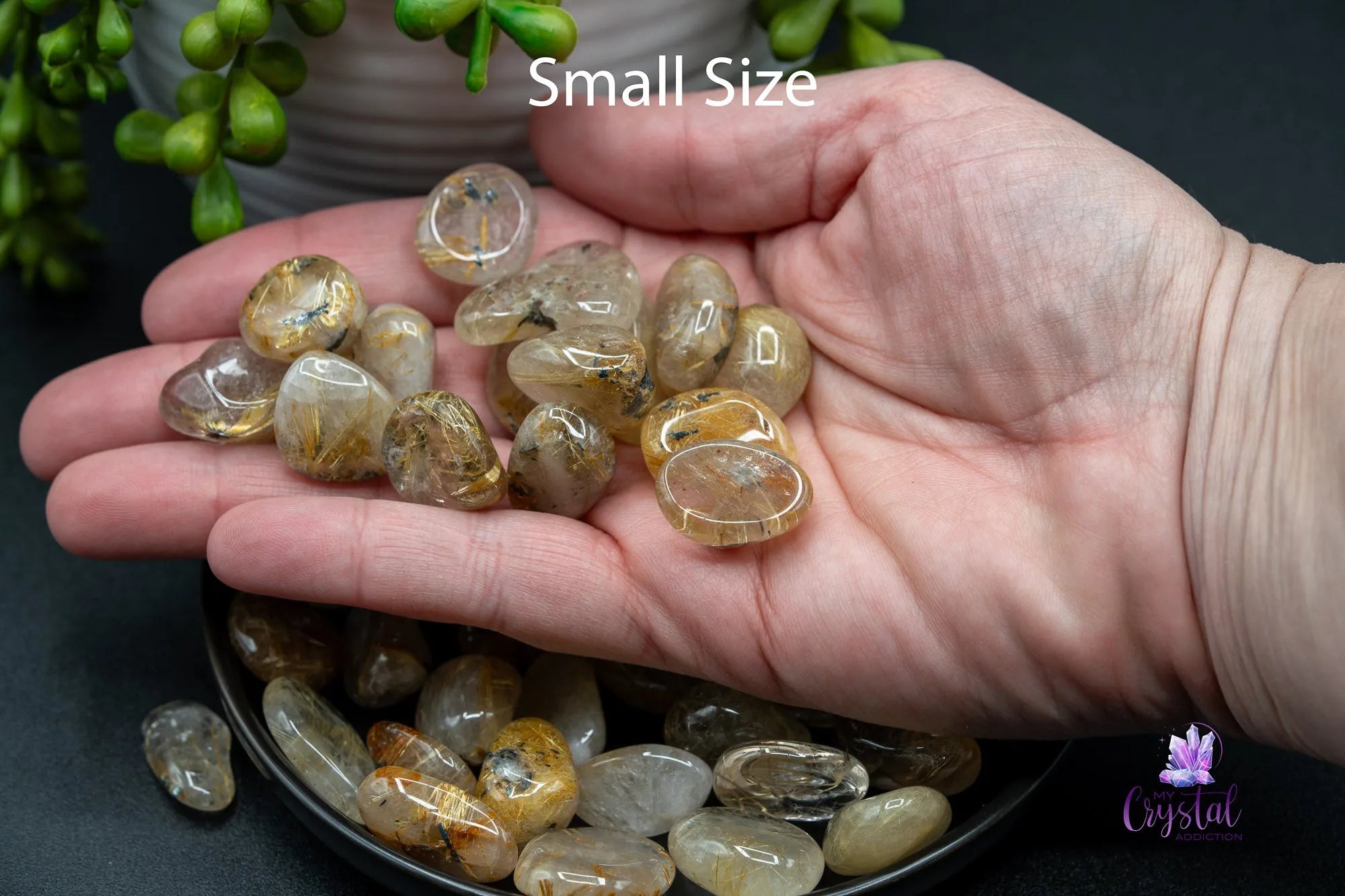 High Quality Golden Rutile Tumble - My Crystal Addiction