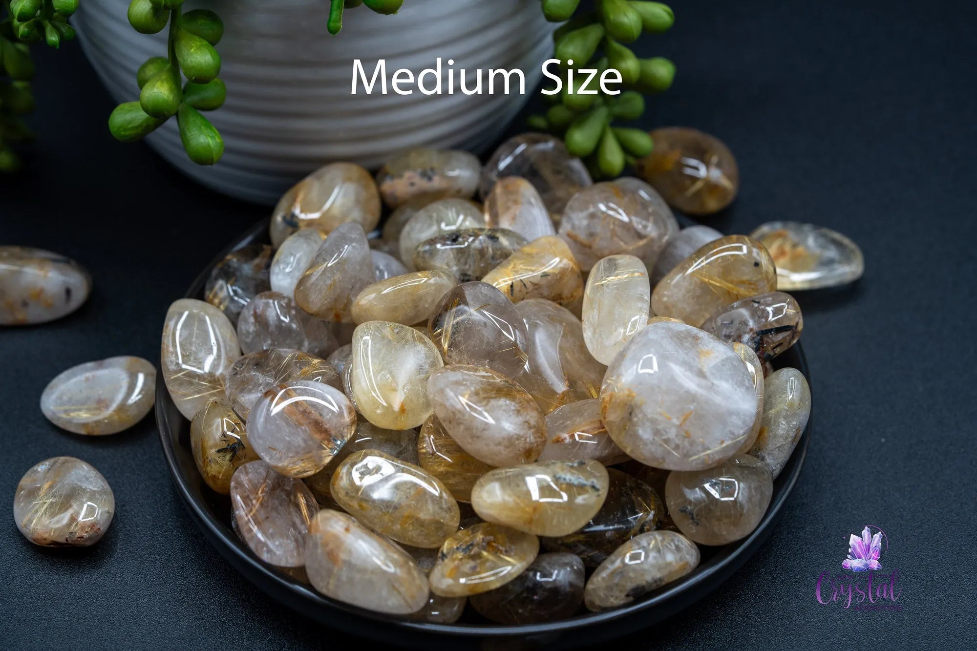 High Quality Golden Rutile Tumble - My Crystal Addiction
