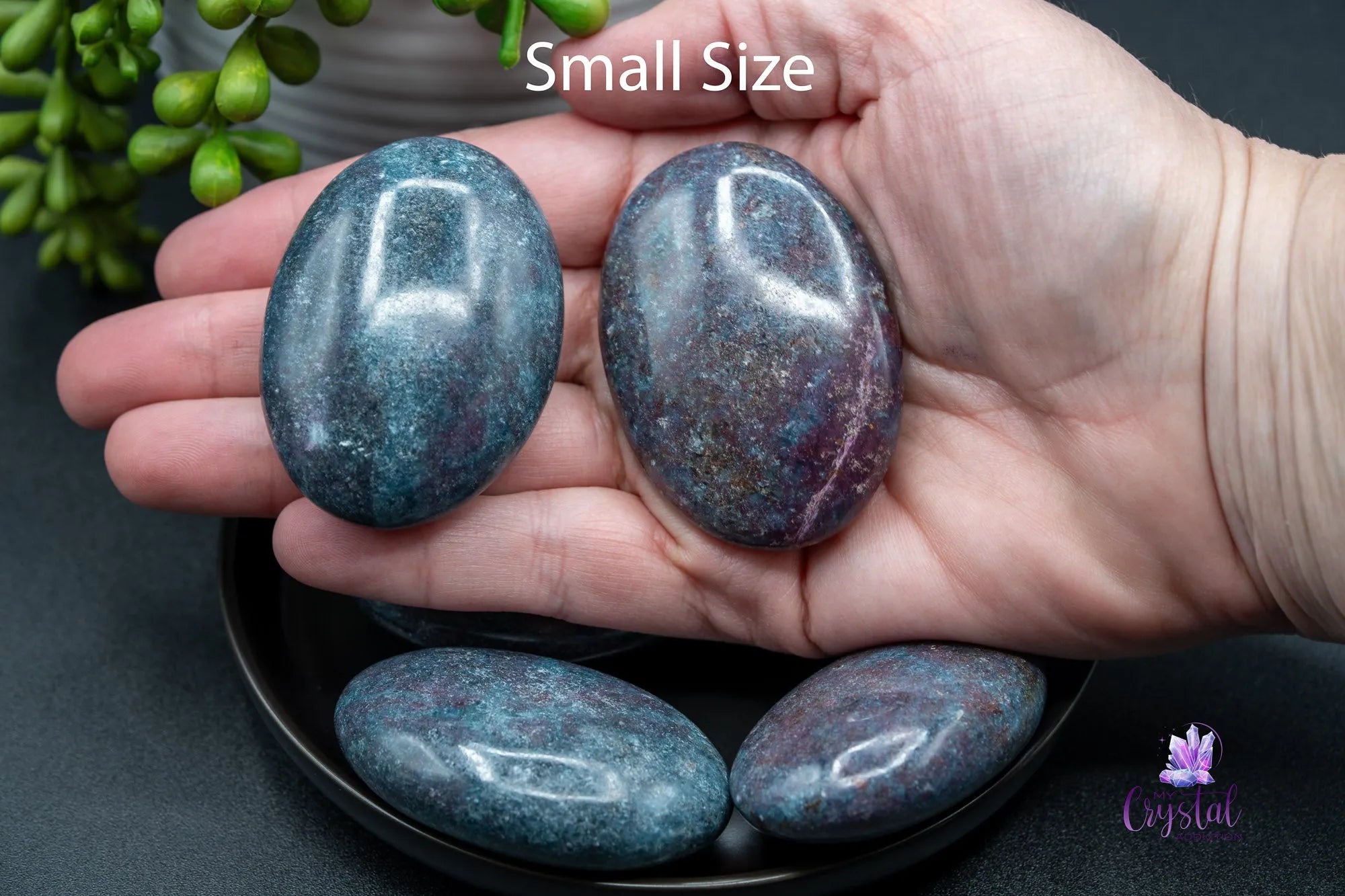 Ruby Kyanite Palm Stone - My Crystal Addiction