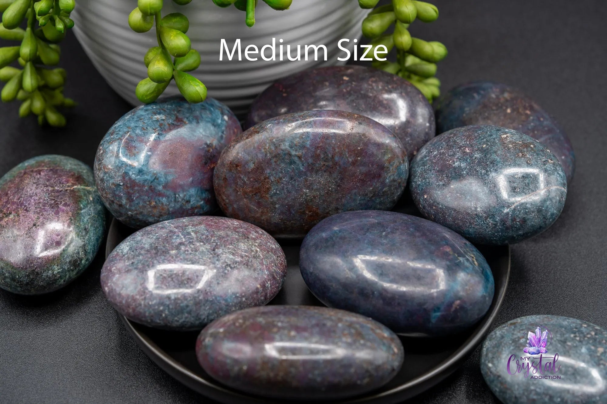 Ruby Kyanite Palm Stone - My Crystal Addiction