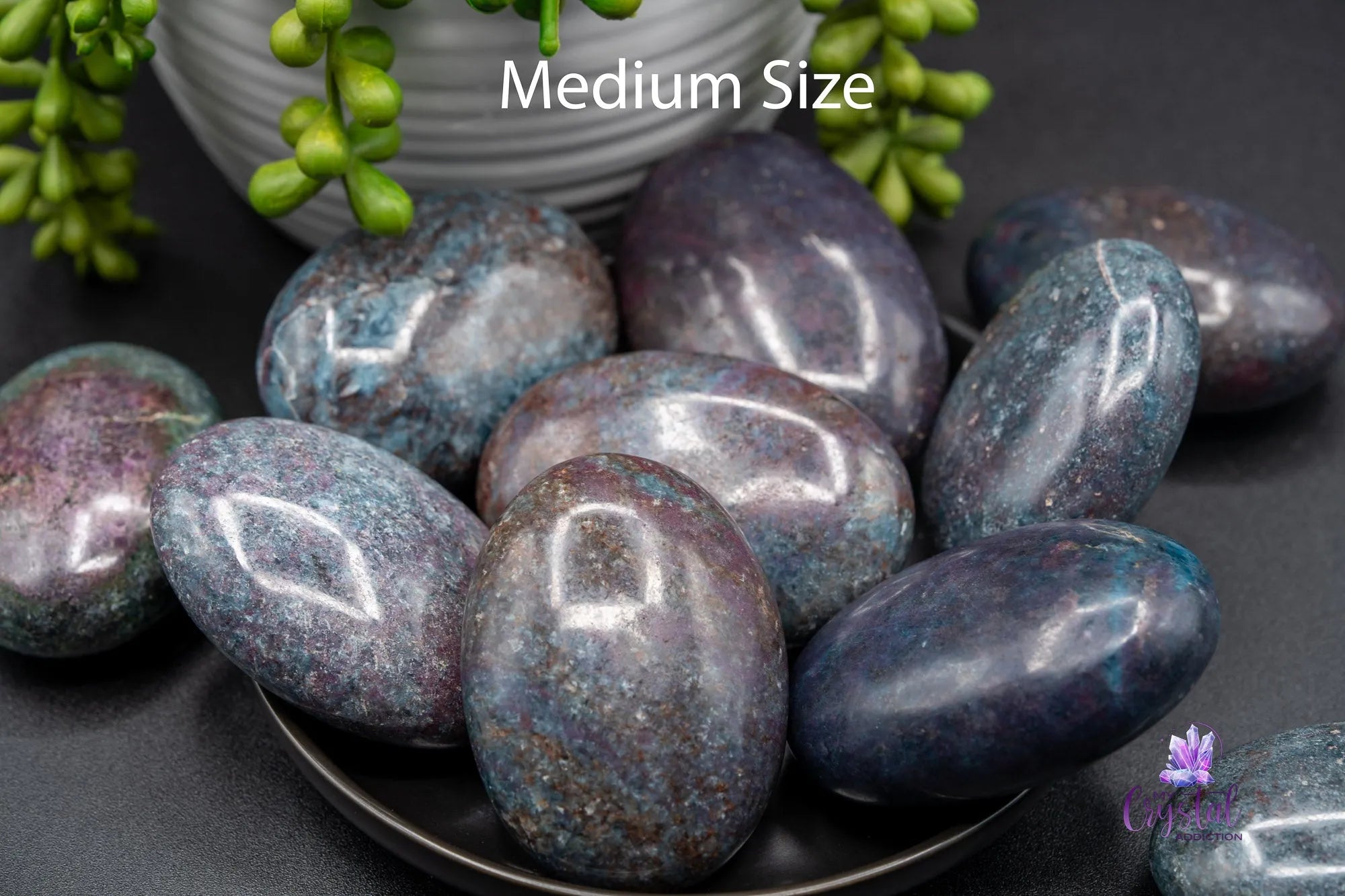 Ruby Kyanite Palm Stone - My Crystal Addiction