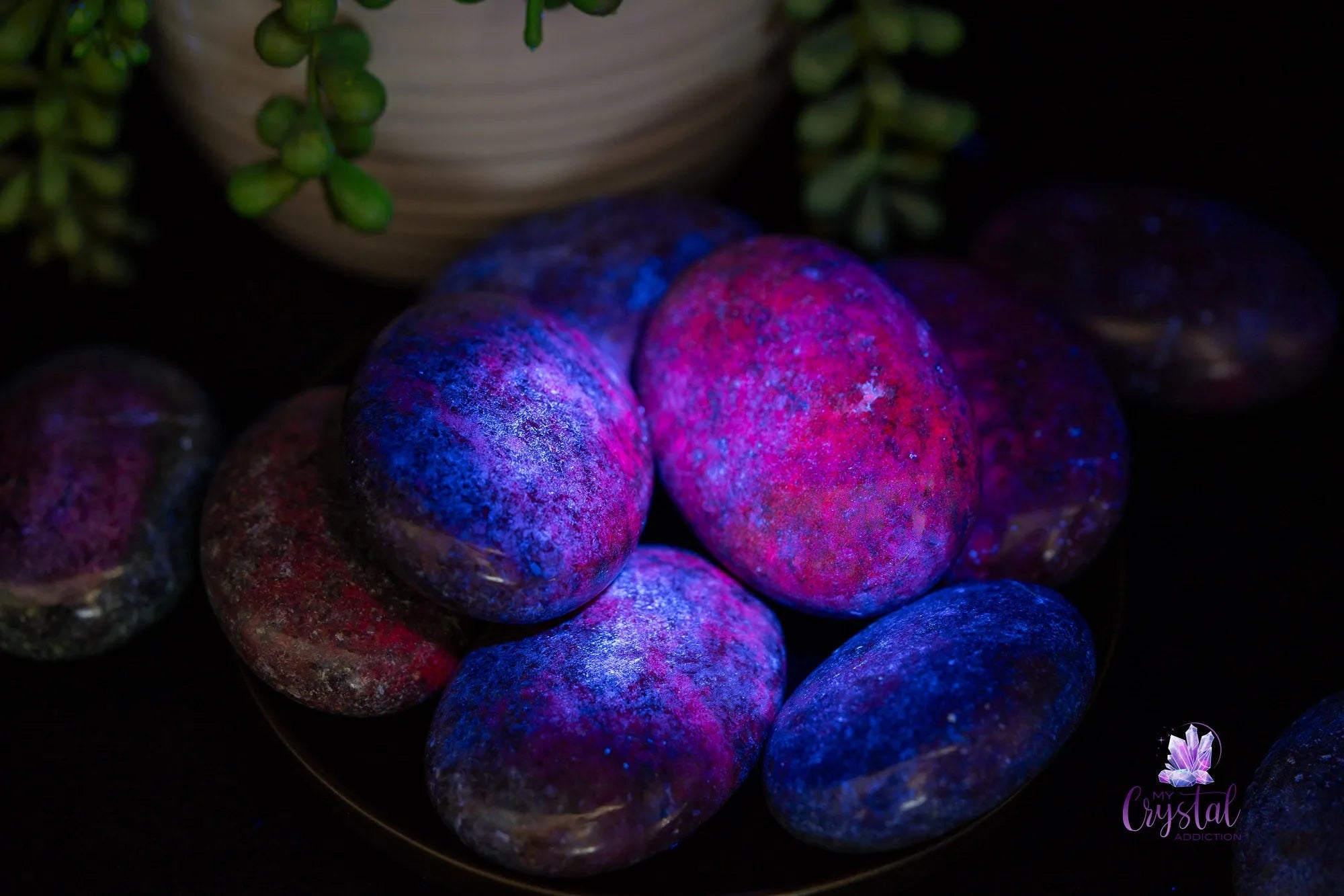 Ruby Kyanite Palm Stone - My Crystal Addiction