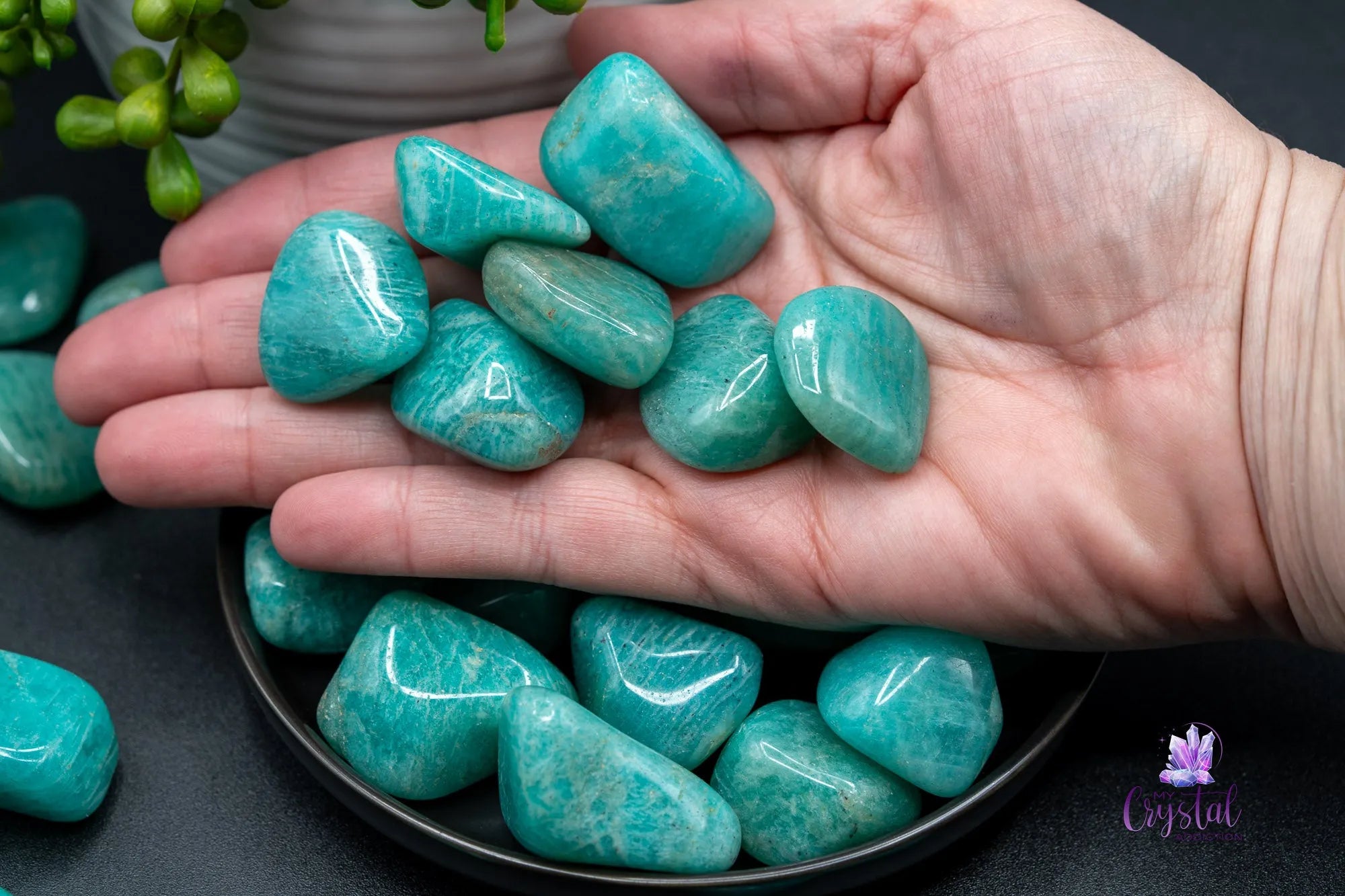 Amazonite Tumble from Mozambique - My Crystal Addiction