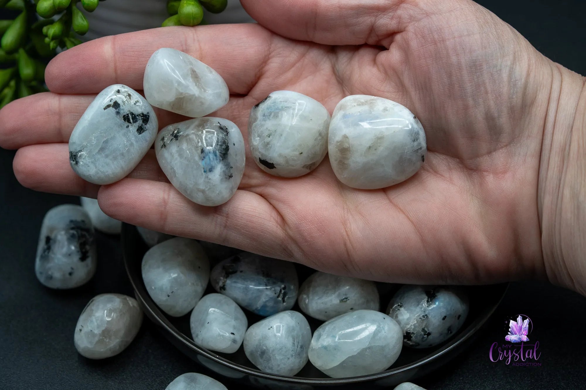 High Quality Rainbow Moonstone Tumble - My Crystal Addiction