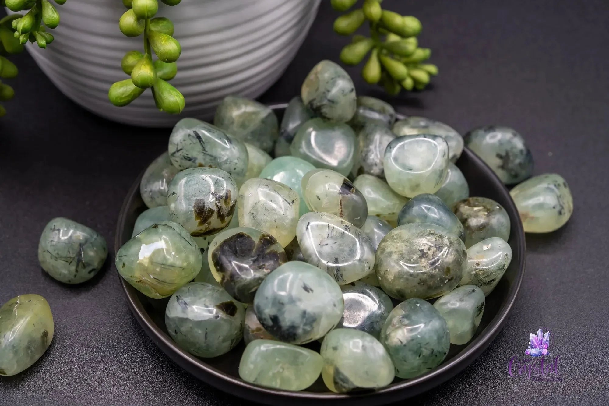 High Quality Prehnite Tumble - My Crystal Addiction