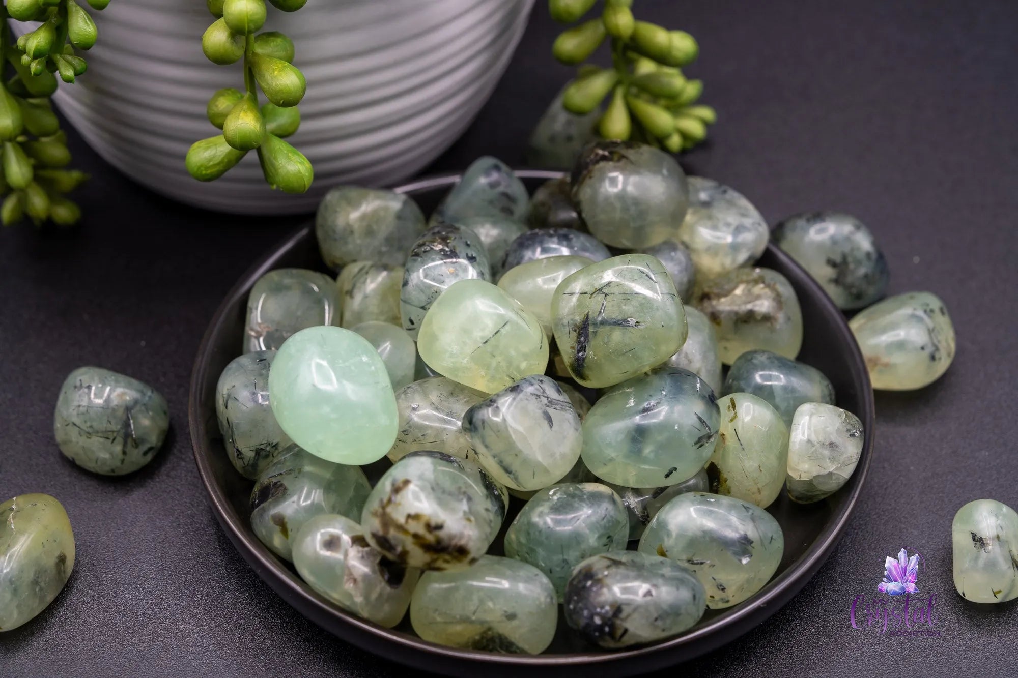 High Quality Prehnite Tumble - My Crystal Addiction