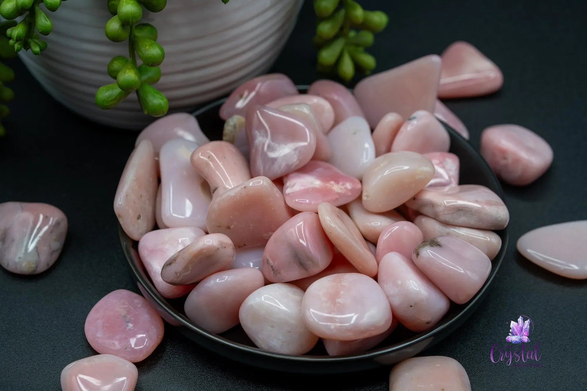 Pink Opal Tumble - My Crystal Addiction