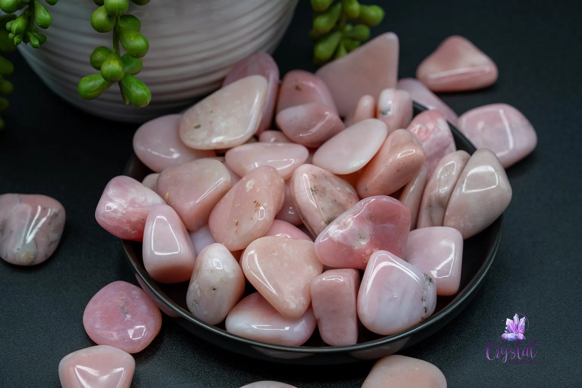 Pink Opal Tumble - My Crystal Addiction