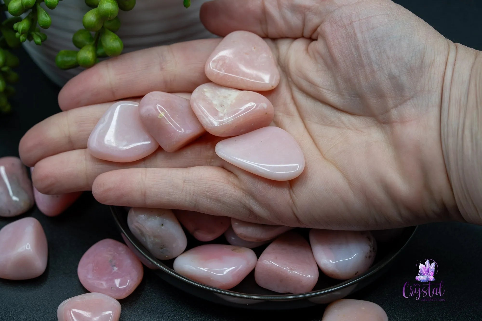 Pink Opal Tumble - My Crystal Addiction