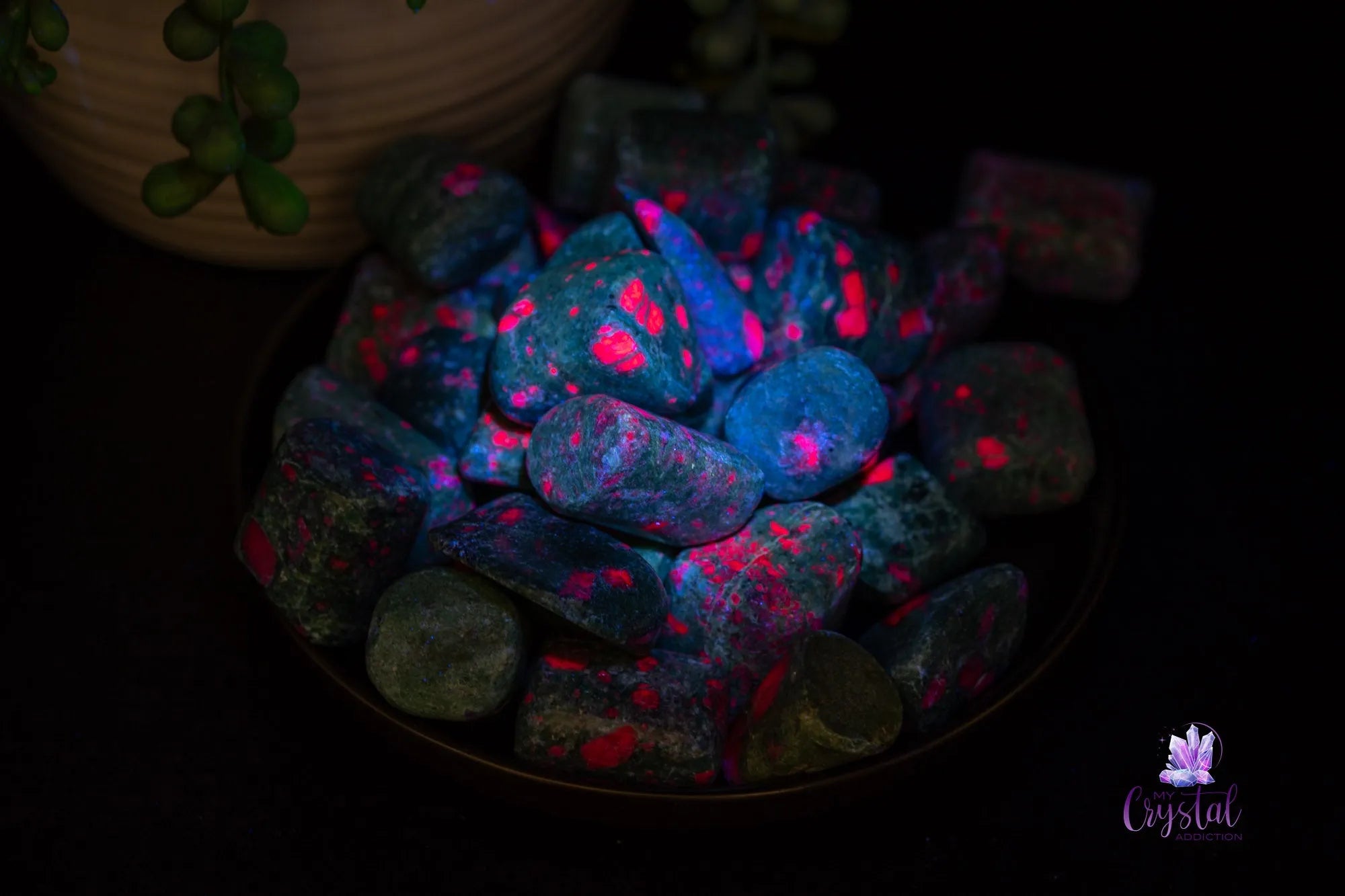 Ruby Fuchsite Tumble - My Crystal Addiction