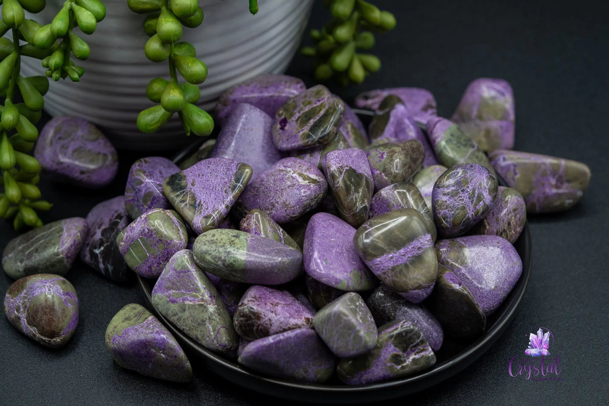 Stichtite | Atlantasite Tumble - My Crystal Addiction