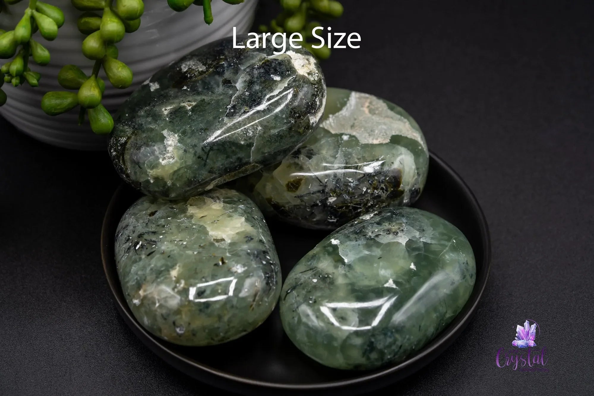 Prehnite Palm Stone - My Crystal Addiction