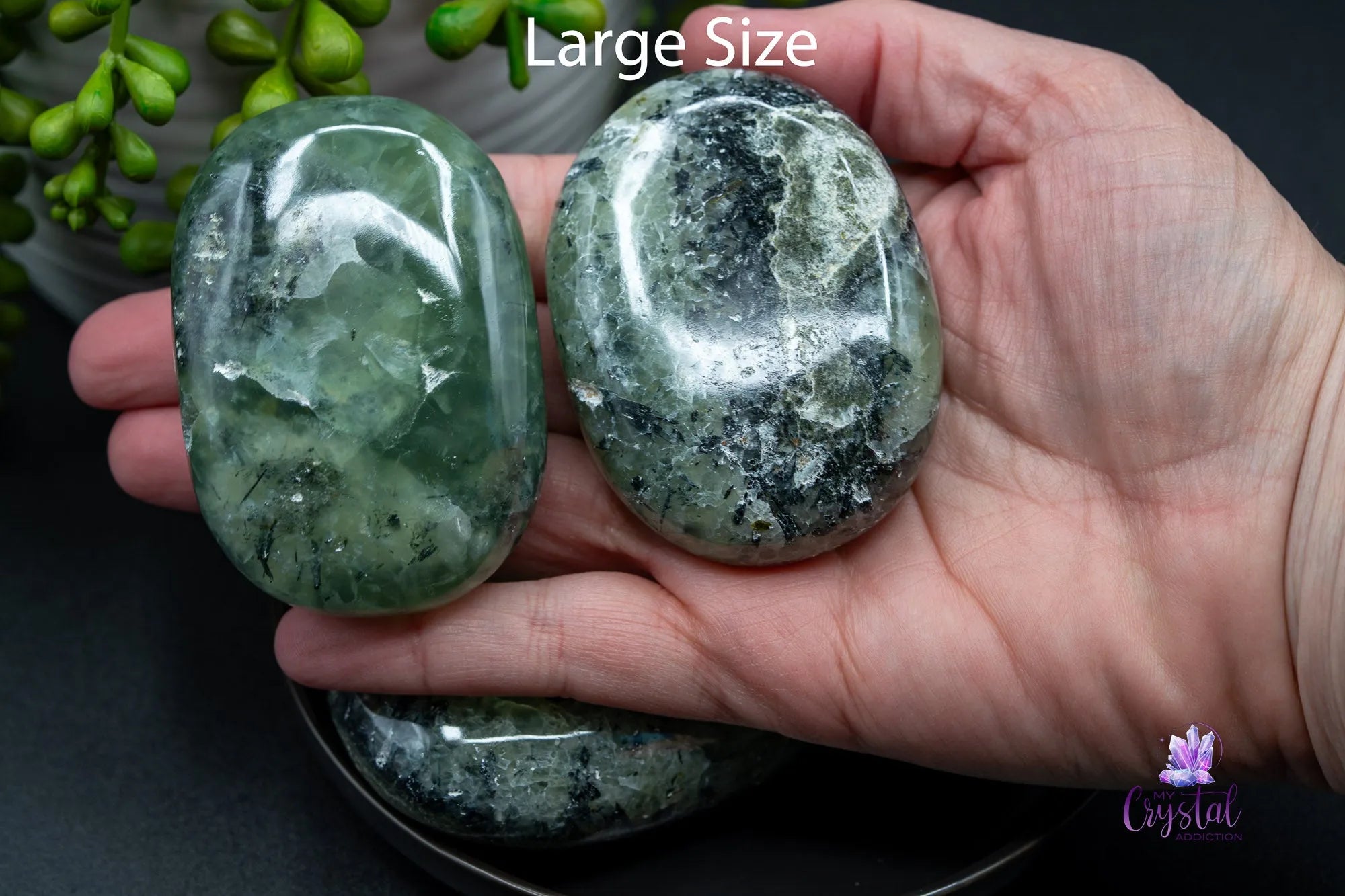 Prehnite Palm Stone - My Crystal Addiction