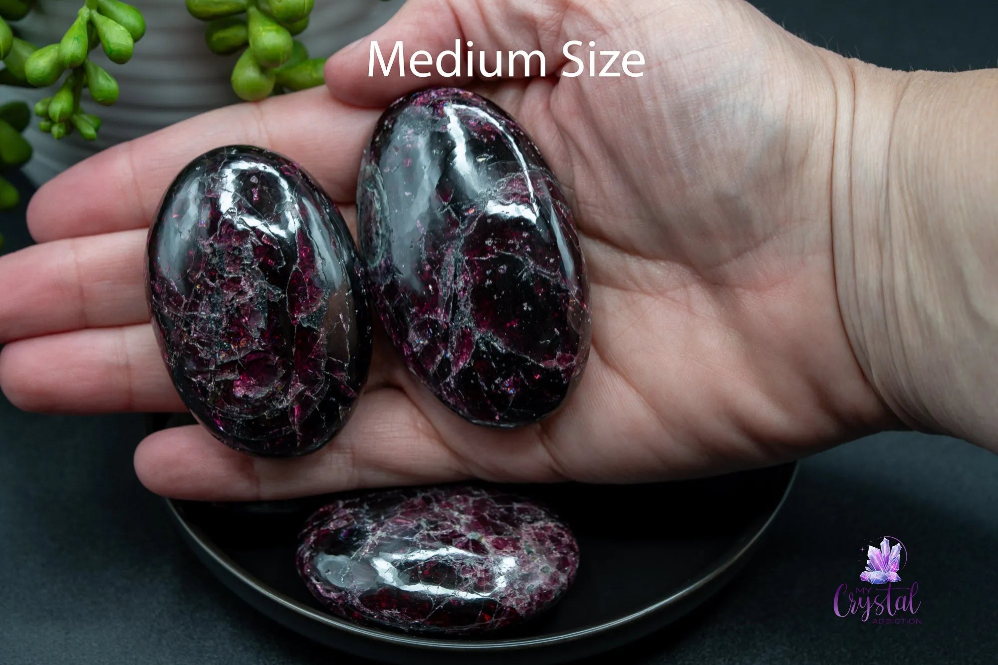 Red Garnet Palm Stone - Gemmy - My Crystal Addiction