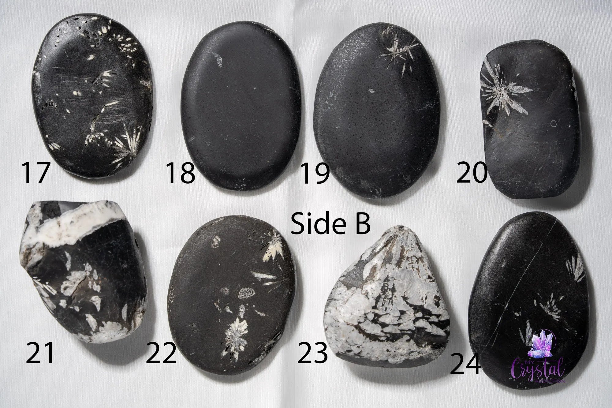 Chrysanthemum Stone Palm Stone - My Crystal Addiction
