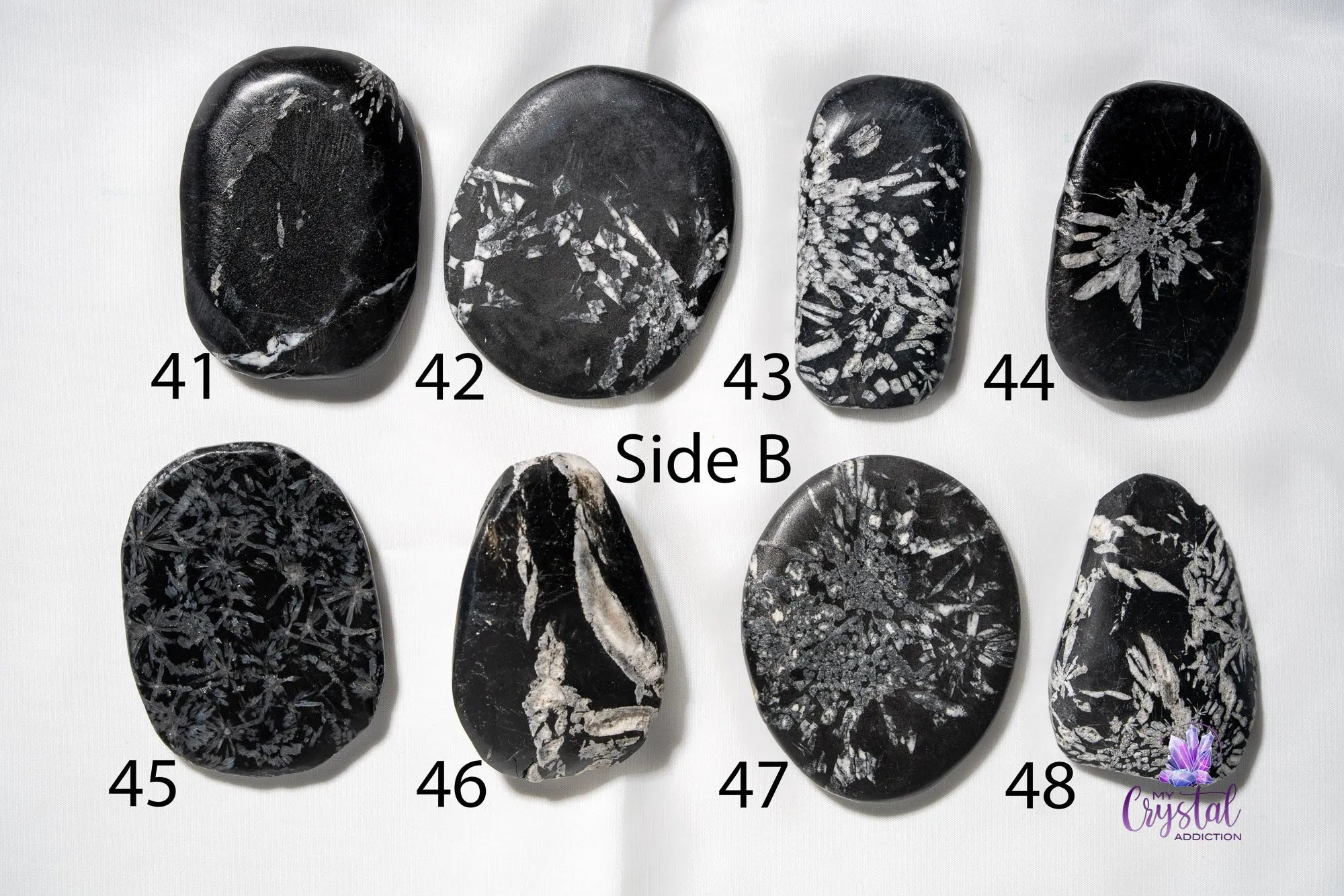 Chrysanthemum Stone Palm Stone - My Crystal Addiction