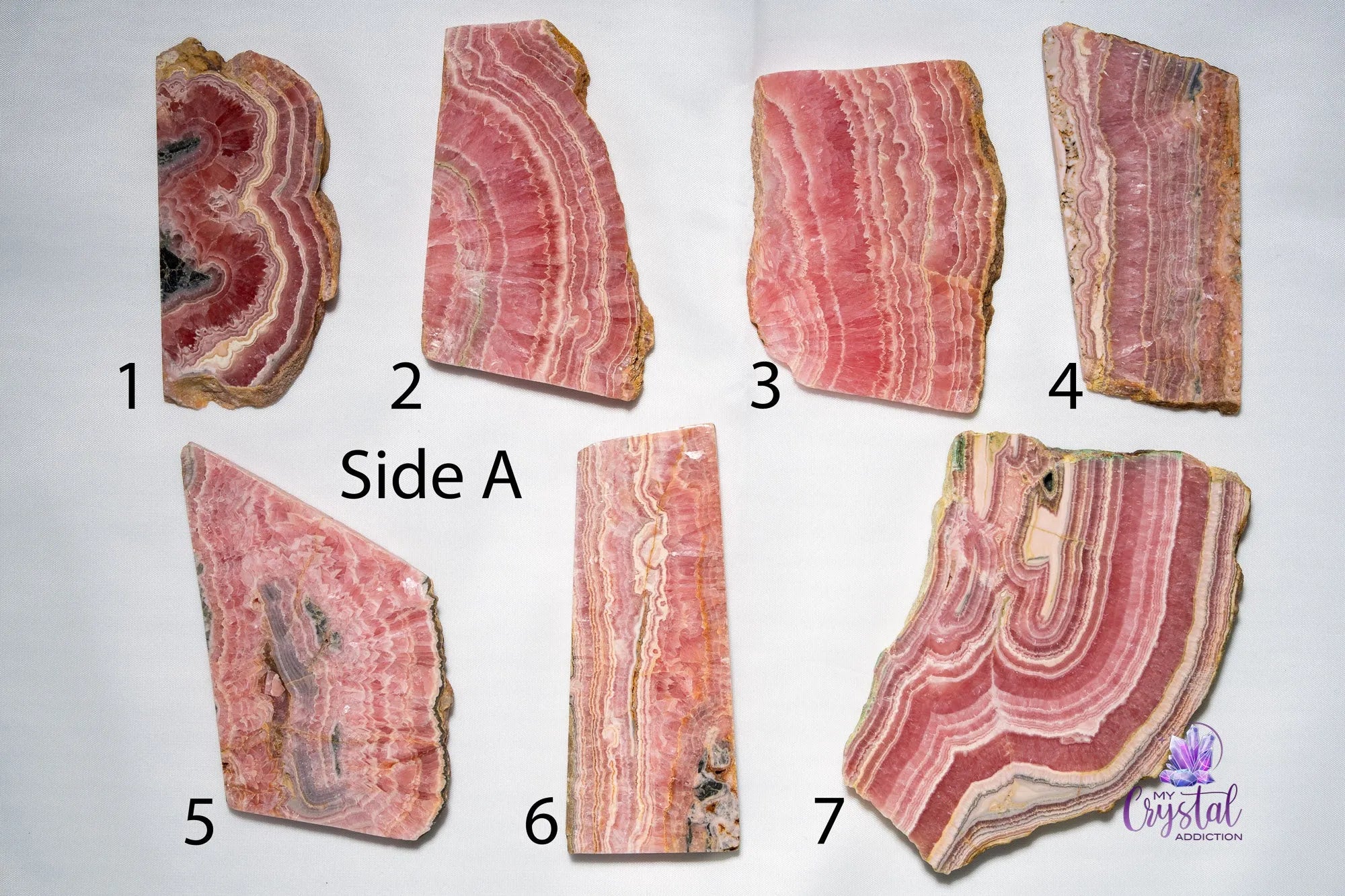 High Quality Rhodochrosite Slice/Slab - My Crystal Addiction