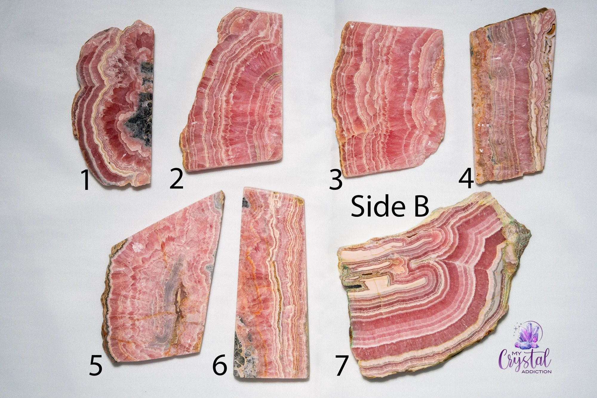 High Quality Rhodochrosite Slice/Slab - My Crystal Addiction