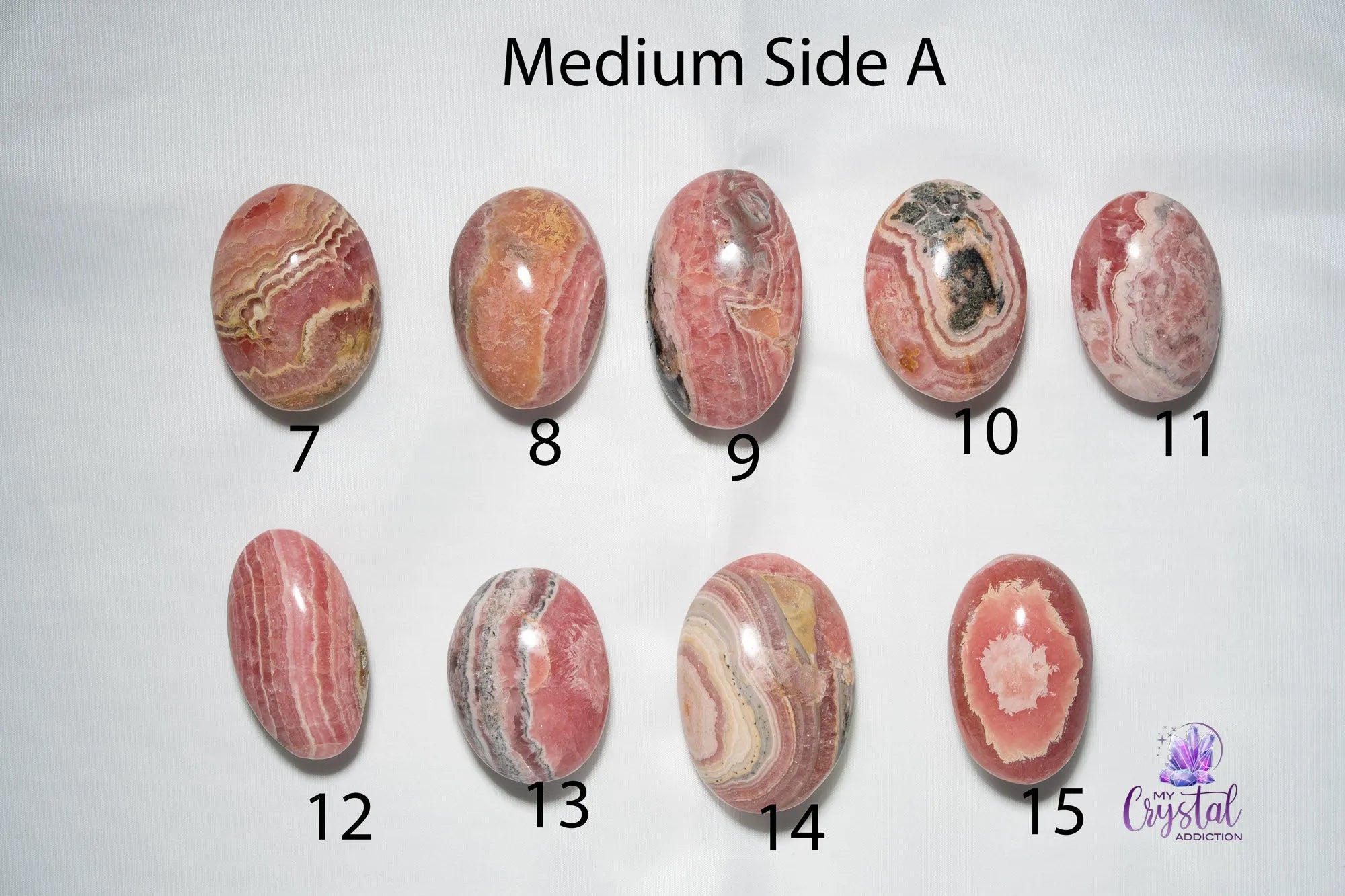Rhodochrosite Palm Stone - Puffy - My Crystal Addiction