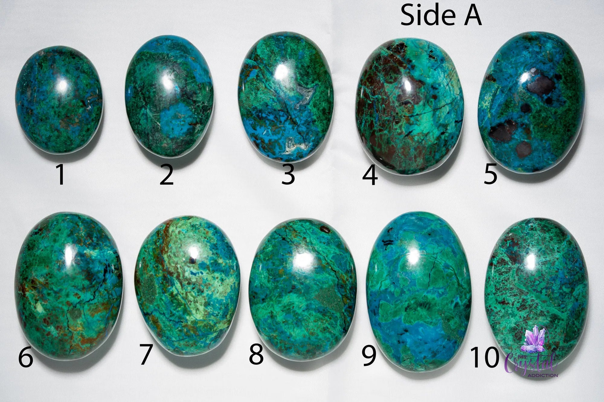 Chrysocolla Palm Stone - My Crystal Addiction
