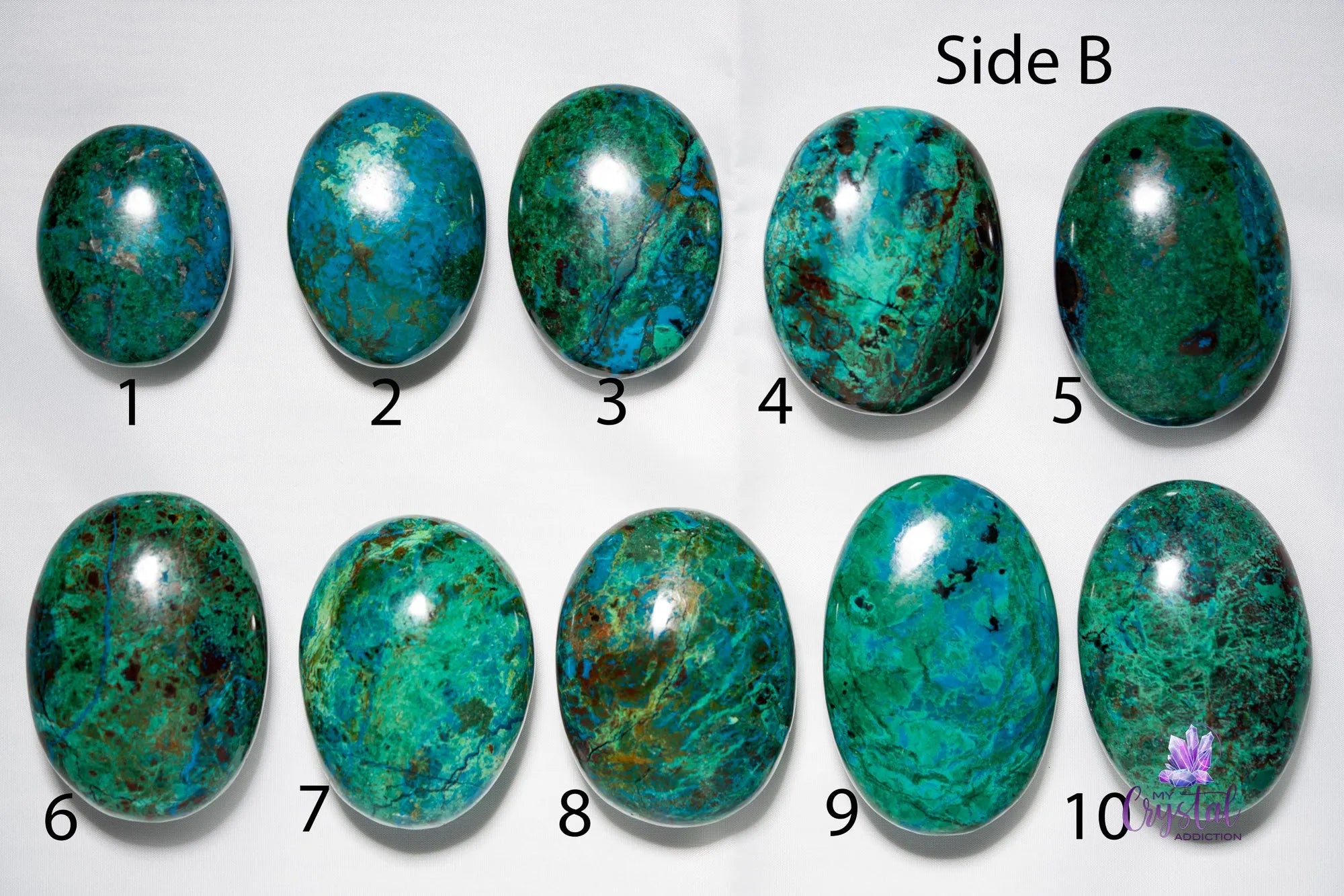 Chrysocolla Palm Stone - My Crystal Addiction