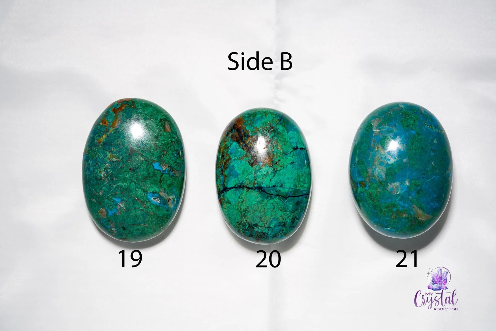 Chrysocolla Palm Stone - My Crystal Addiction