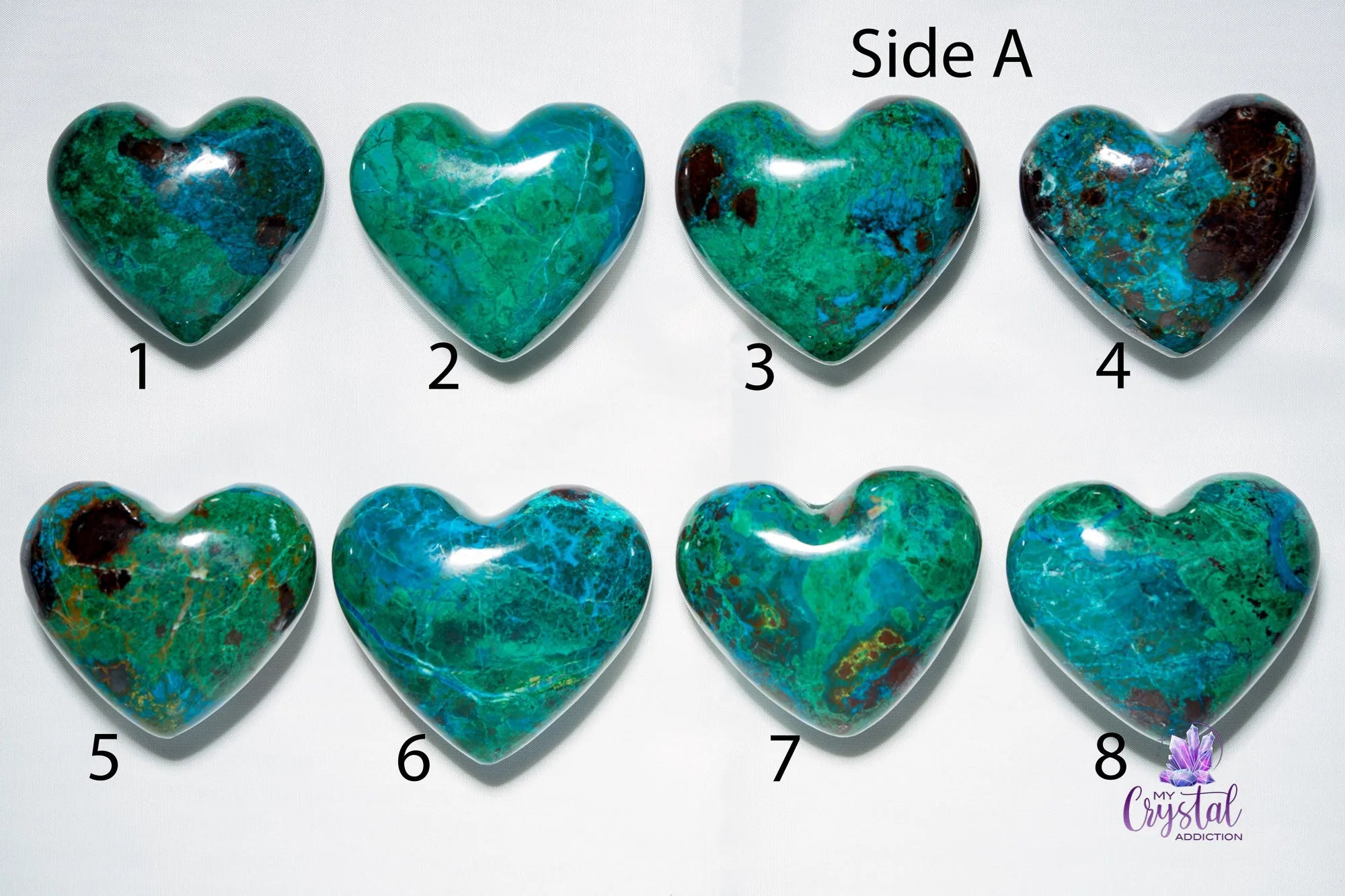 Chrysocolla Heart Carving - My Crystal Addiction