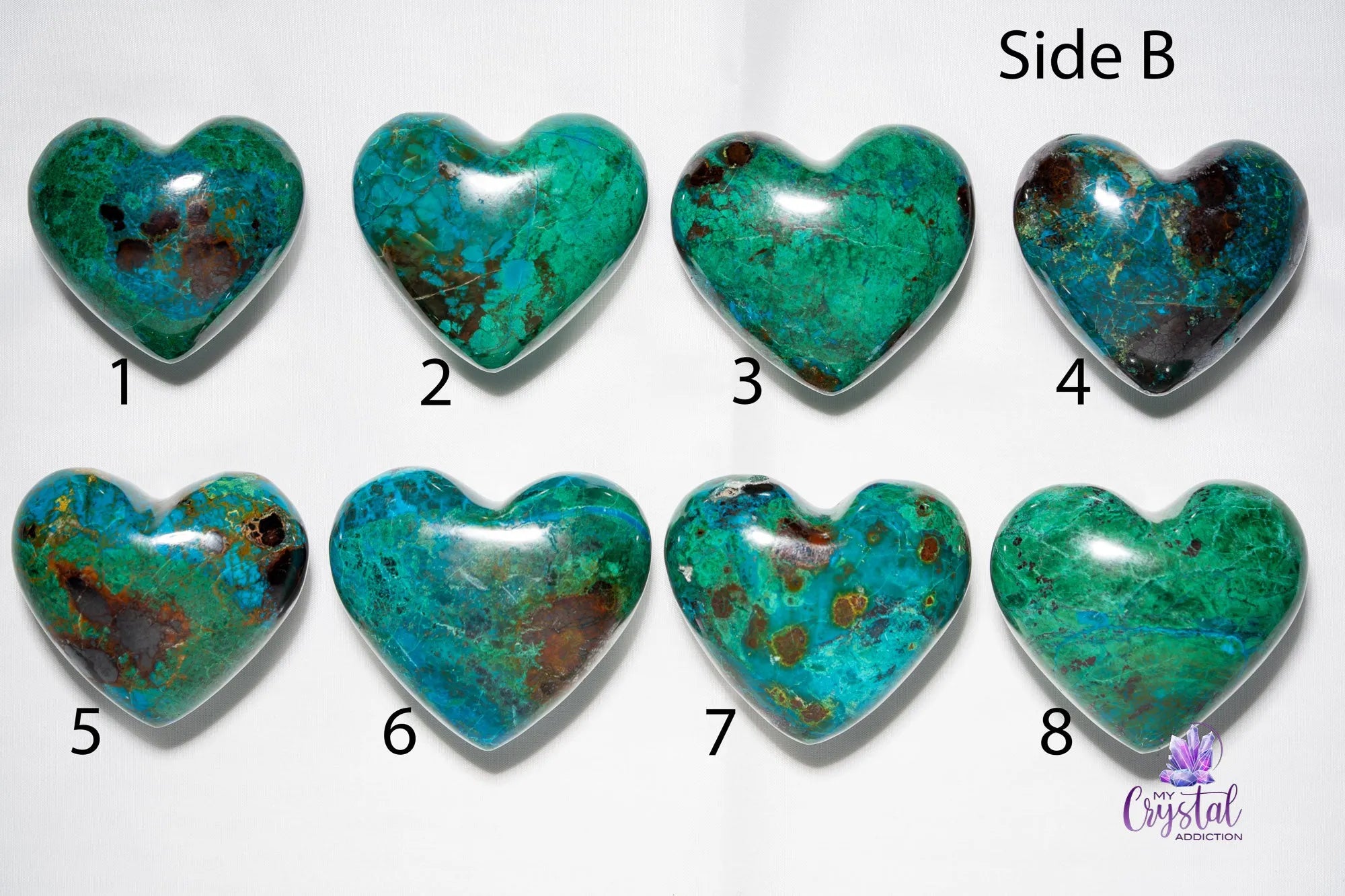 Chrysocolla Heart Carving - My Crystal Addiction