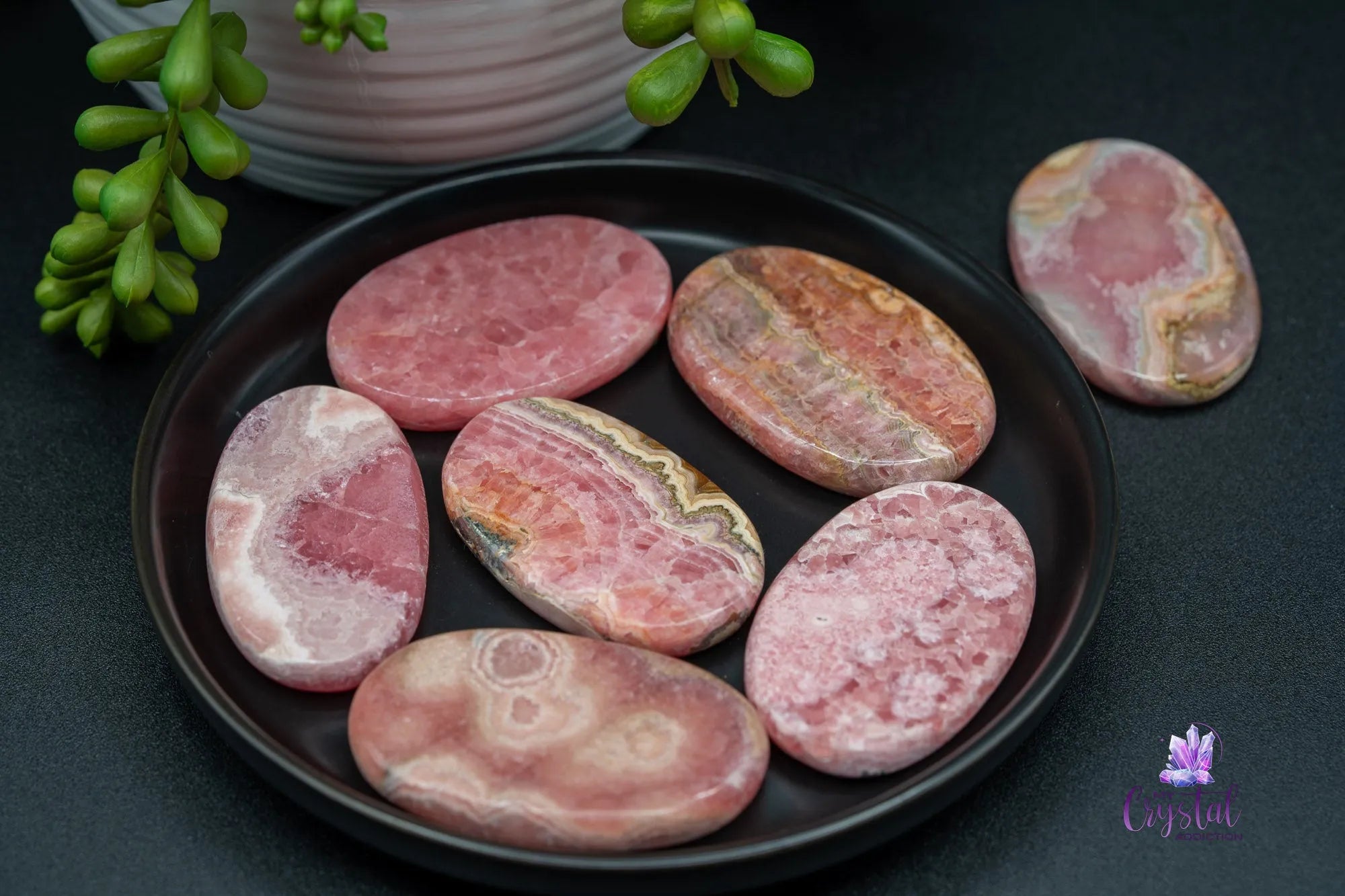 Rhodochrosite Palm Stone - My Crystal Addiction