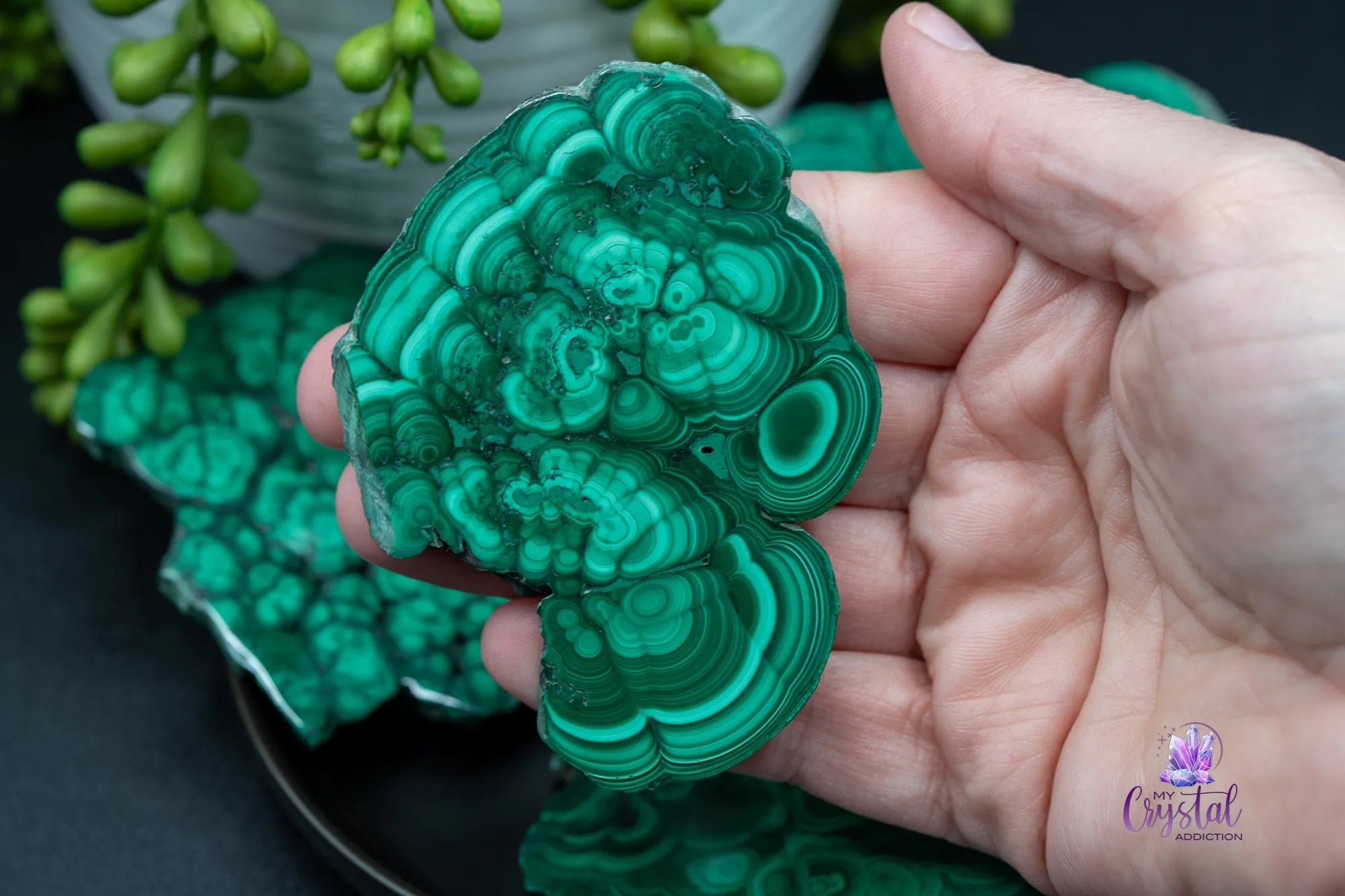 High Quality Malachite Slice/Slab - My Crystal Addiction