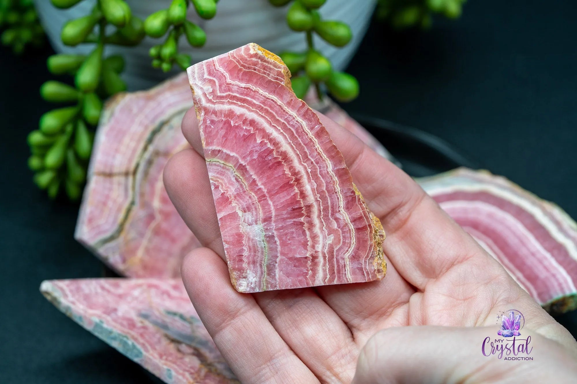 High Quality Rhodochrosite Slice/Slab - My Crystal Addiction