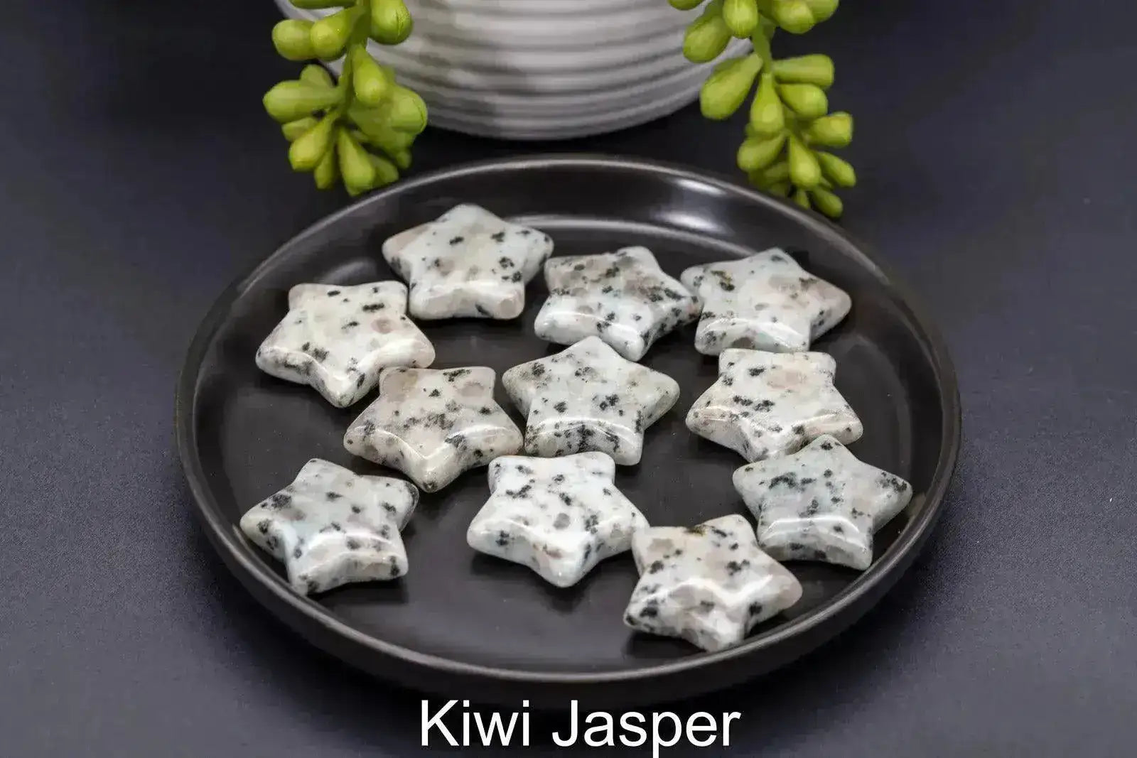 Kiwi Japser Carving Star - My Crystal Addiction