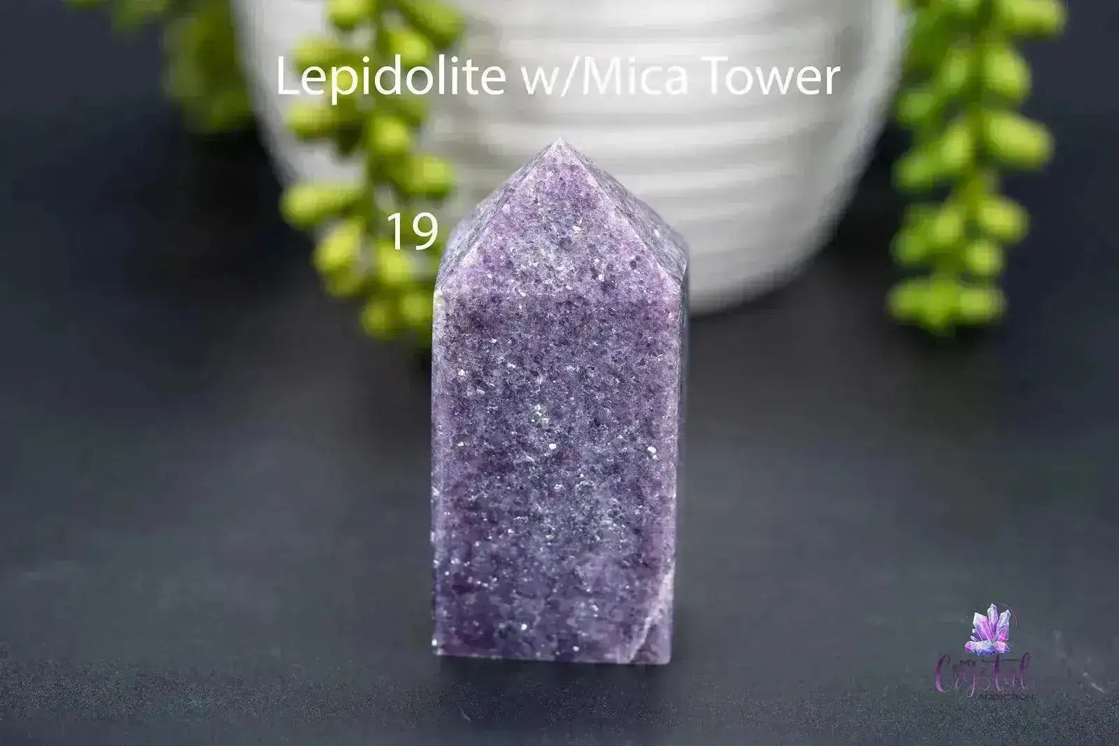 Lepidolite w/Mica Towers 2.2"-3.3"/56mm-85mm - My Crystal Addiction