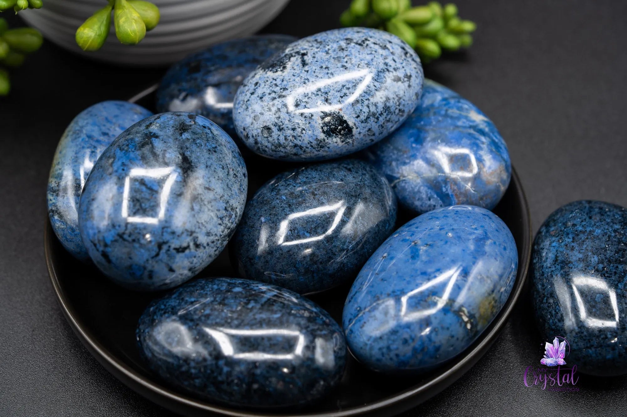 Dumortierite Palm Stone - My Crystal Addiction