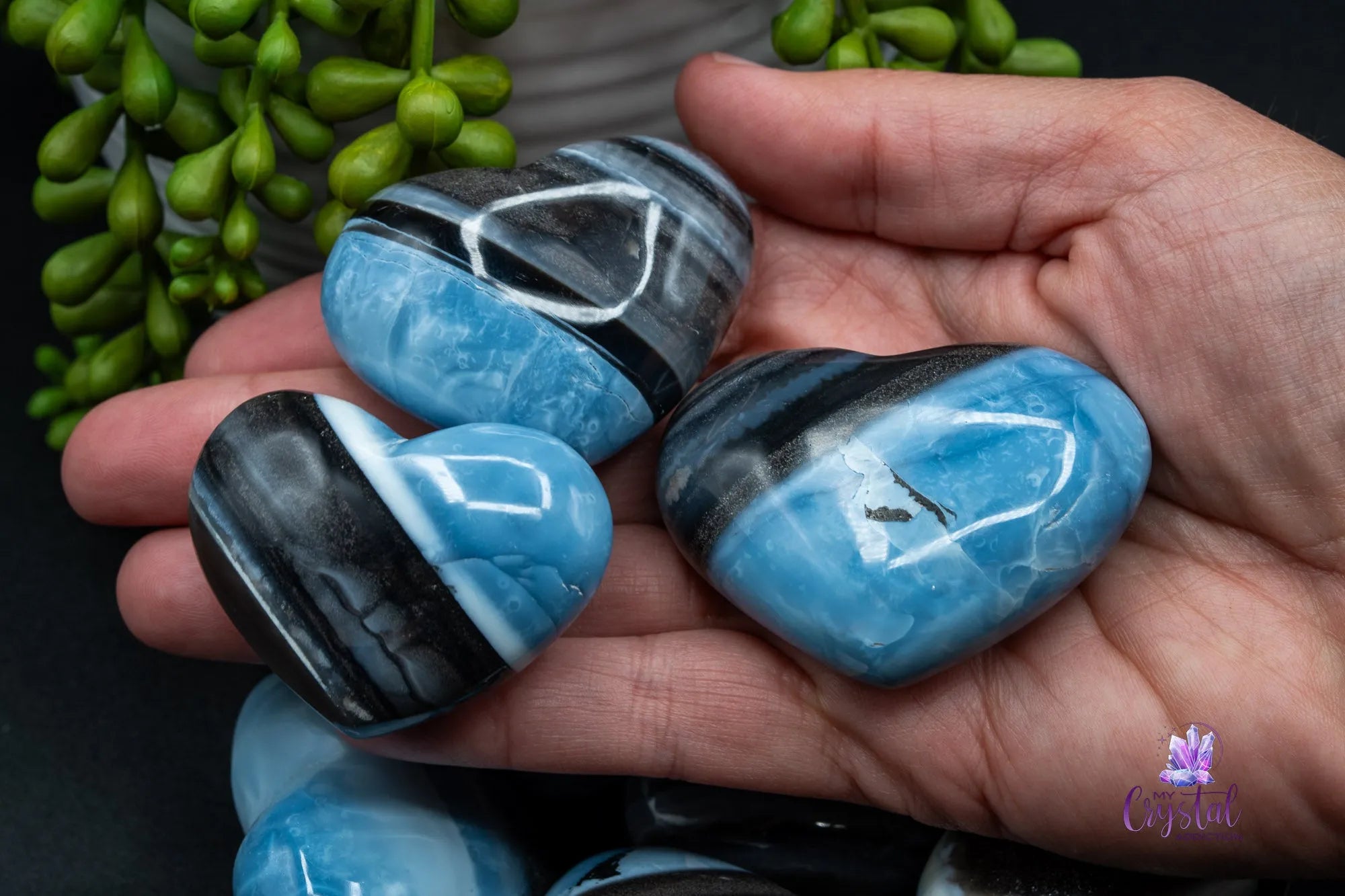 Owyhee Blue Opal Heart Carving - My Crystal Addiction