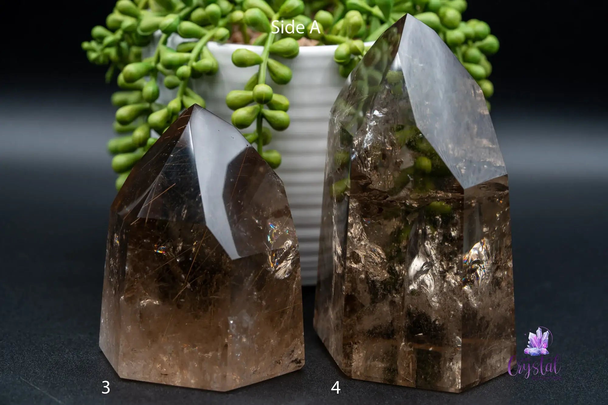 High Quality Smoky Quartz Tower Rainbows - Brazil - My Crystal Addiction