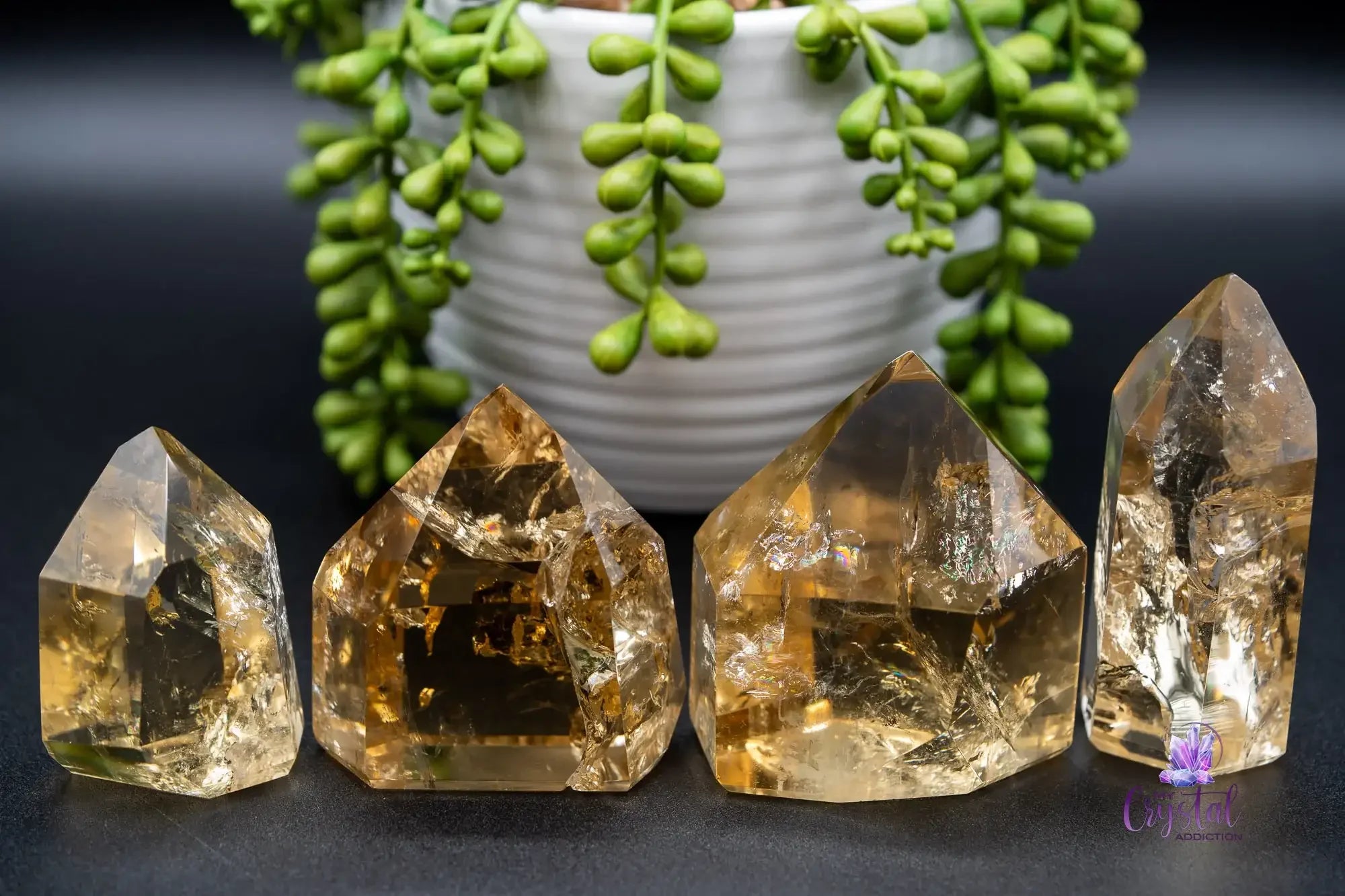 High Quality Honey Citrine Towers - From Brazil - My Crystal Addiction