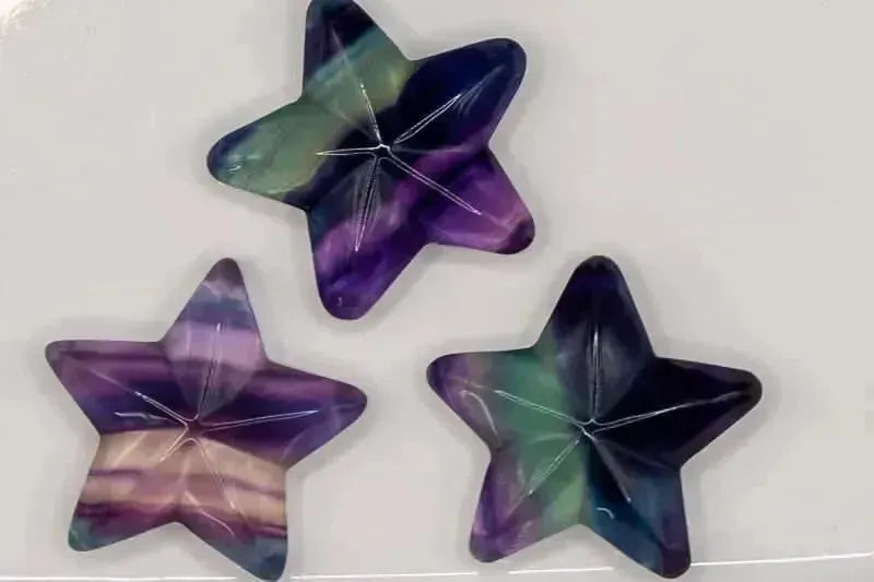 Fluorite Carving - Rainbow Star 1.5" - My Crystal Addiction