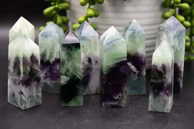 Fluorite Tower - Snowflake - My Crystal Addiction