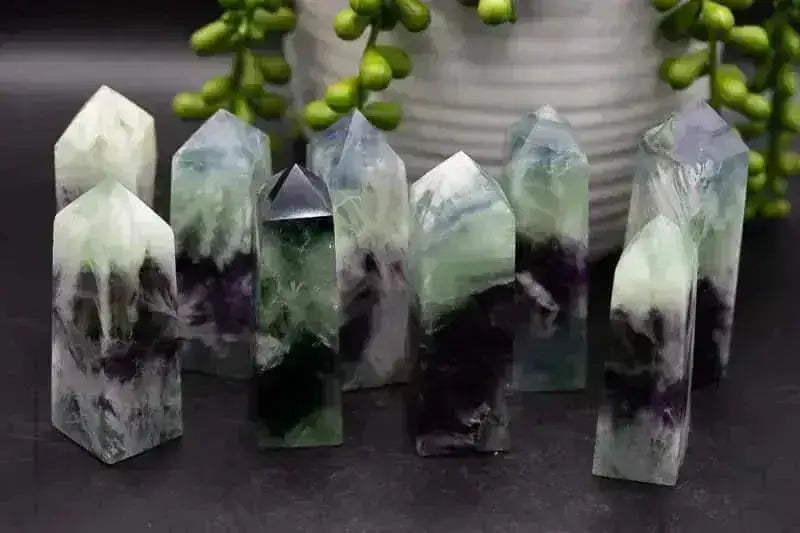 Fluorite Tower - Snowflake - My Crystal Addiction