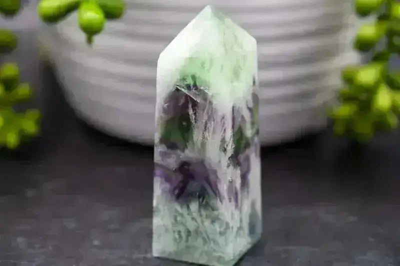 Fluorite Tower - Snowflake - My Crystal Addiction
